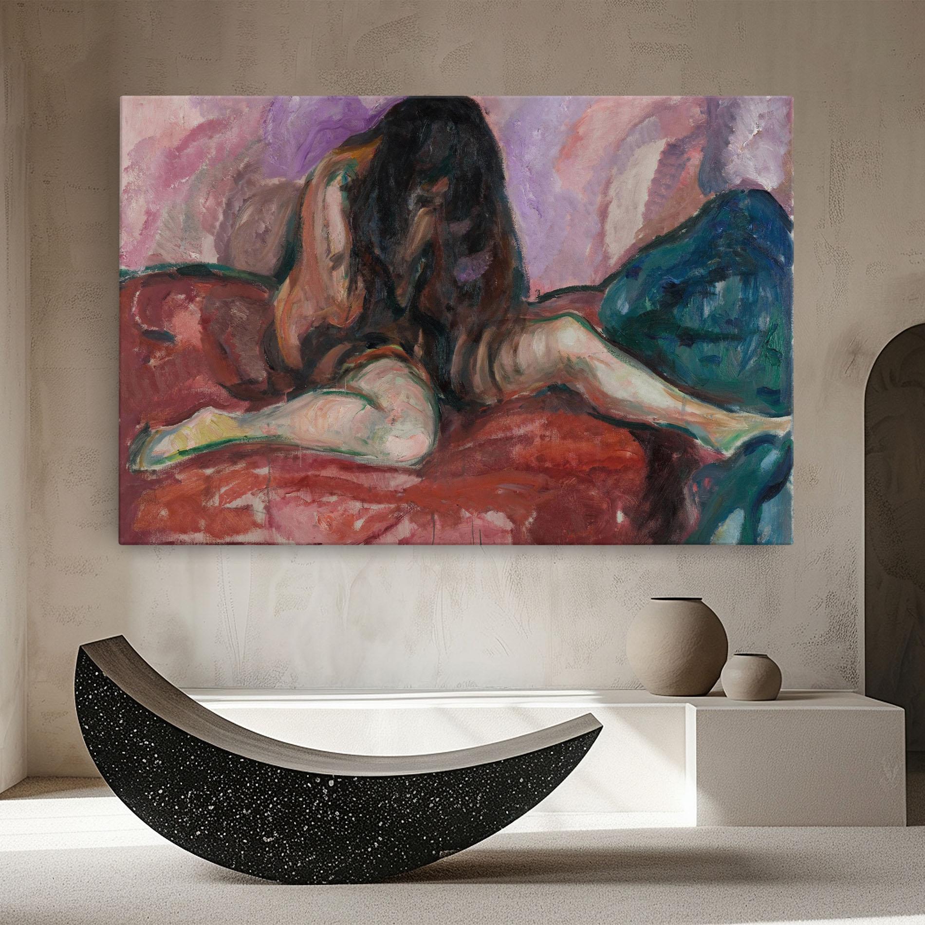 Leinwandbild Weeping Nude mockup 8