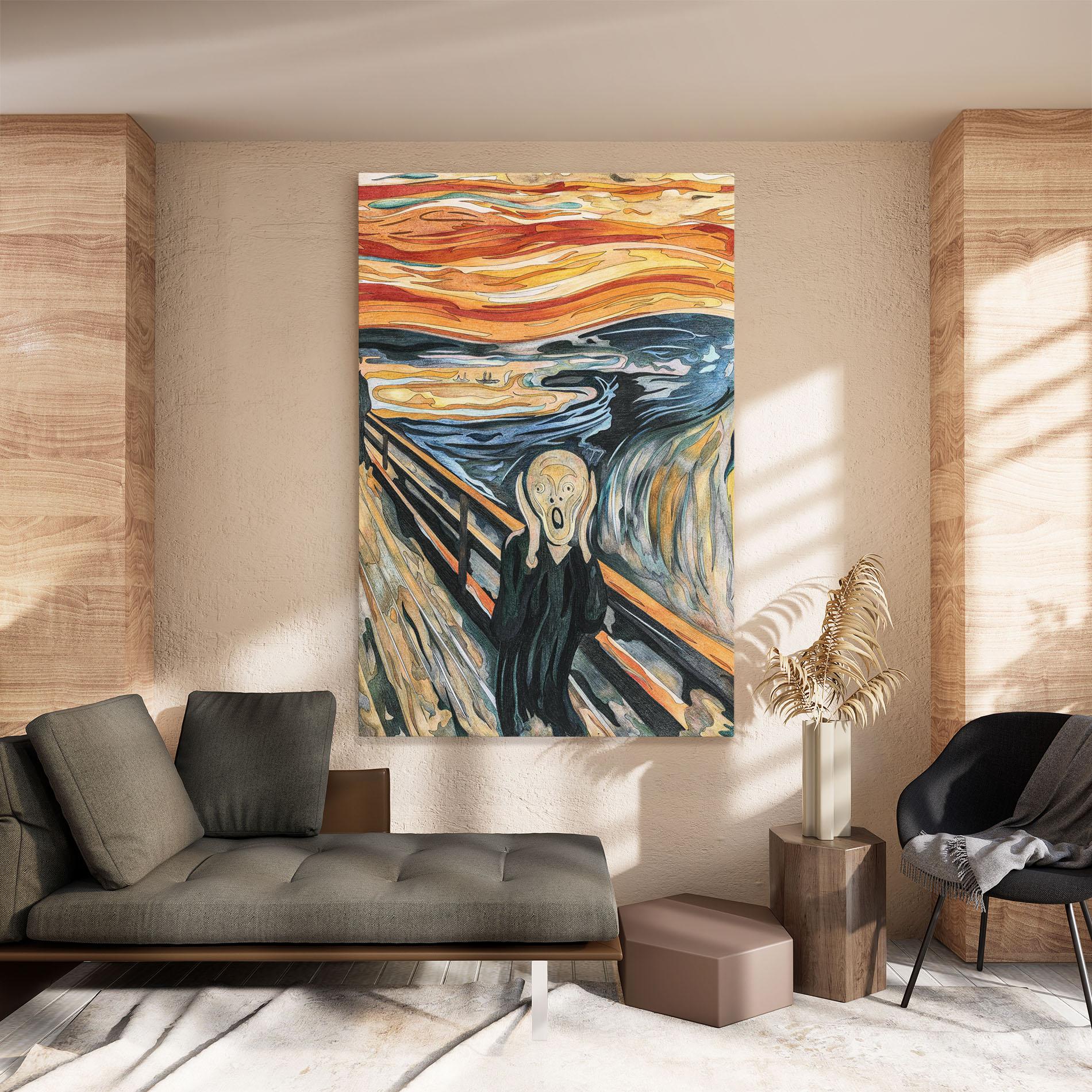 Leinwandbild The Scream mockup 8