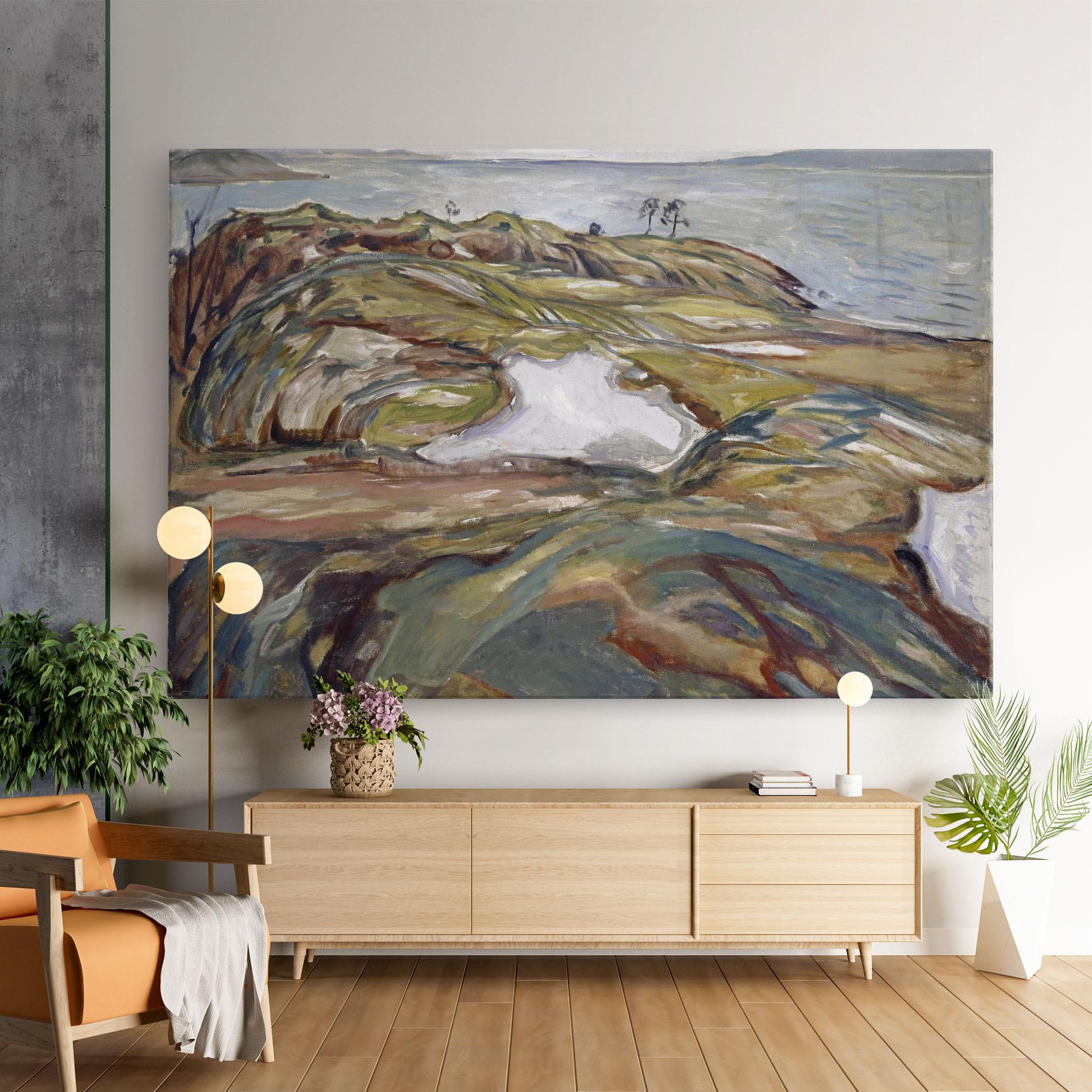 Leinwandbild Coastal Landscape mockup 9