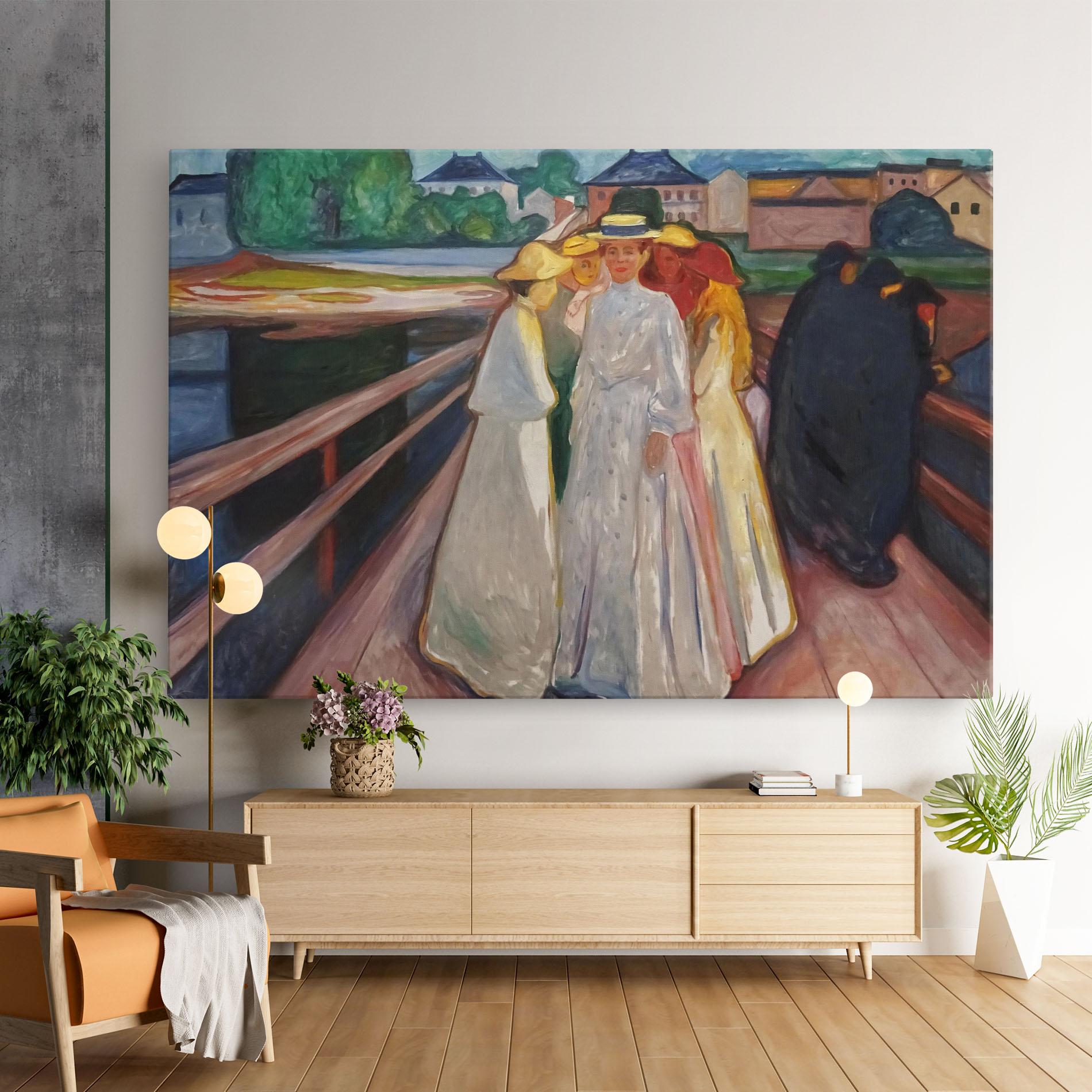 Leinwandbild Munch Art mockup 9