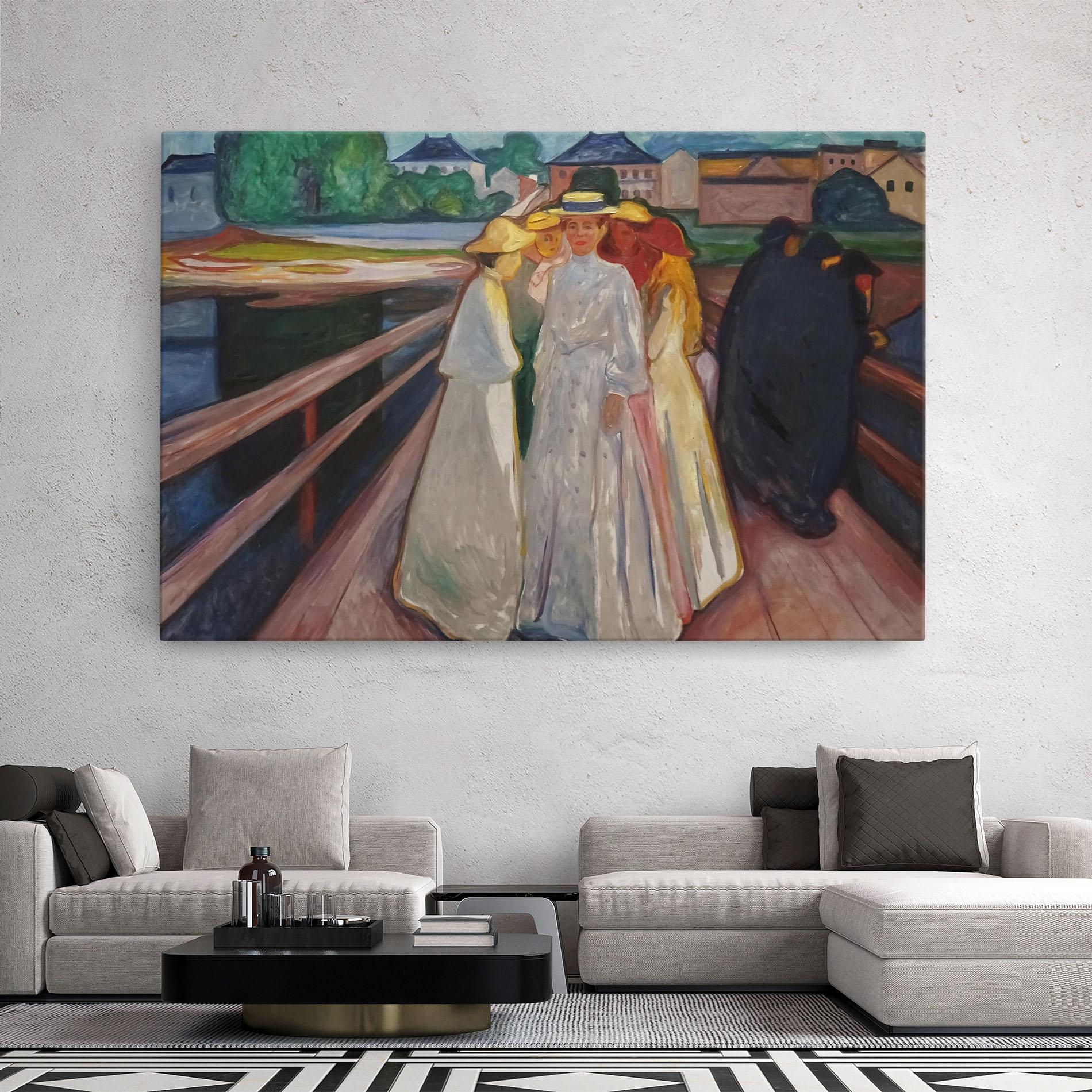 Leinwandbild Munch Art mockup 2