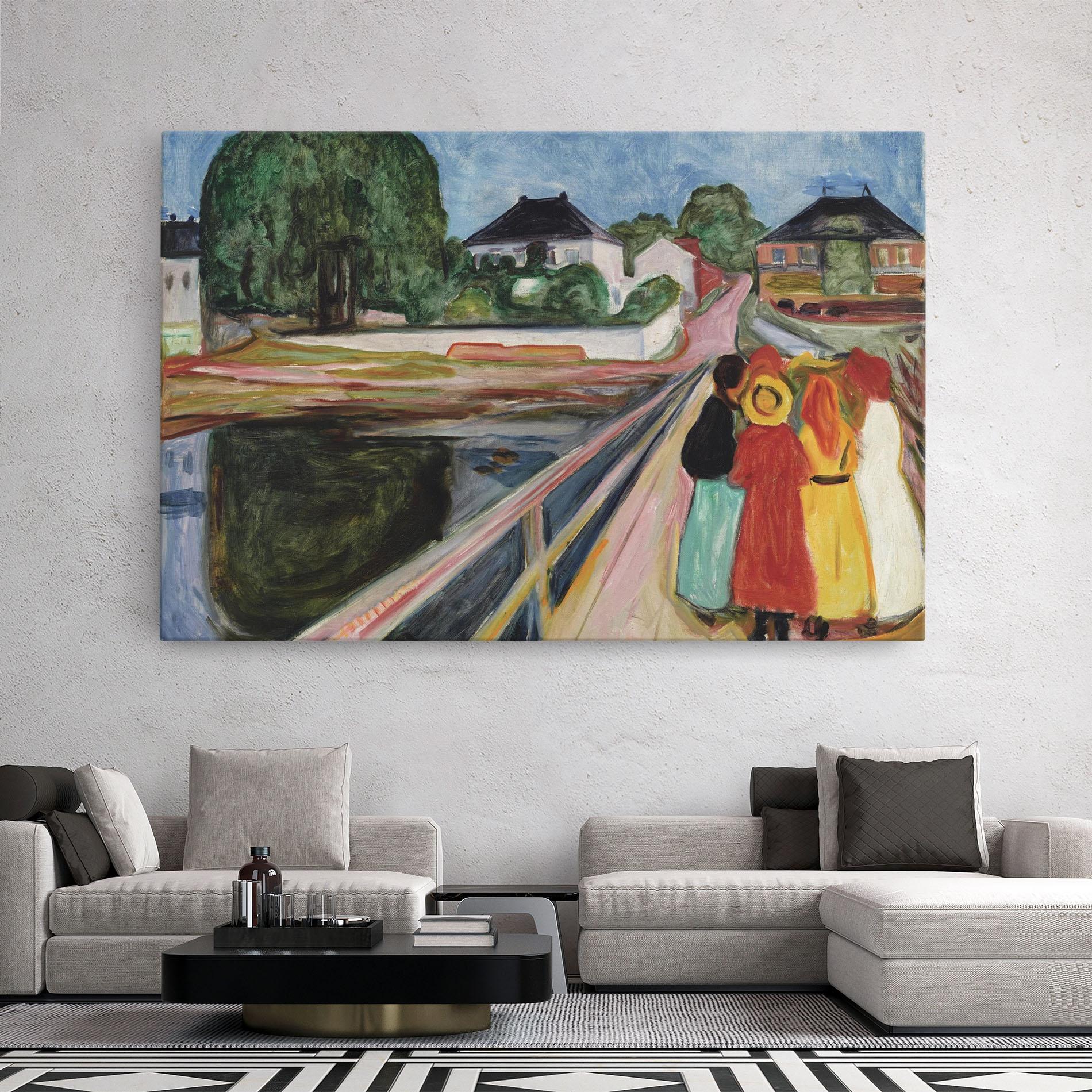 Leinwandbild Pikene Pa Broen mockup 2