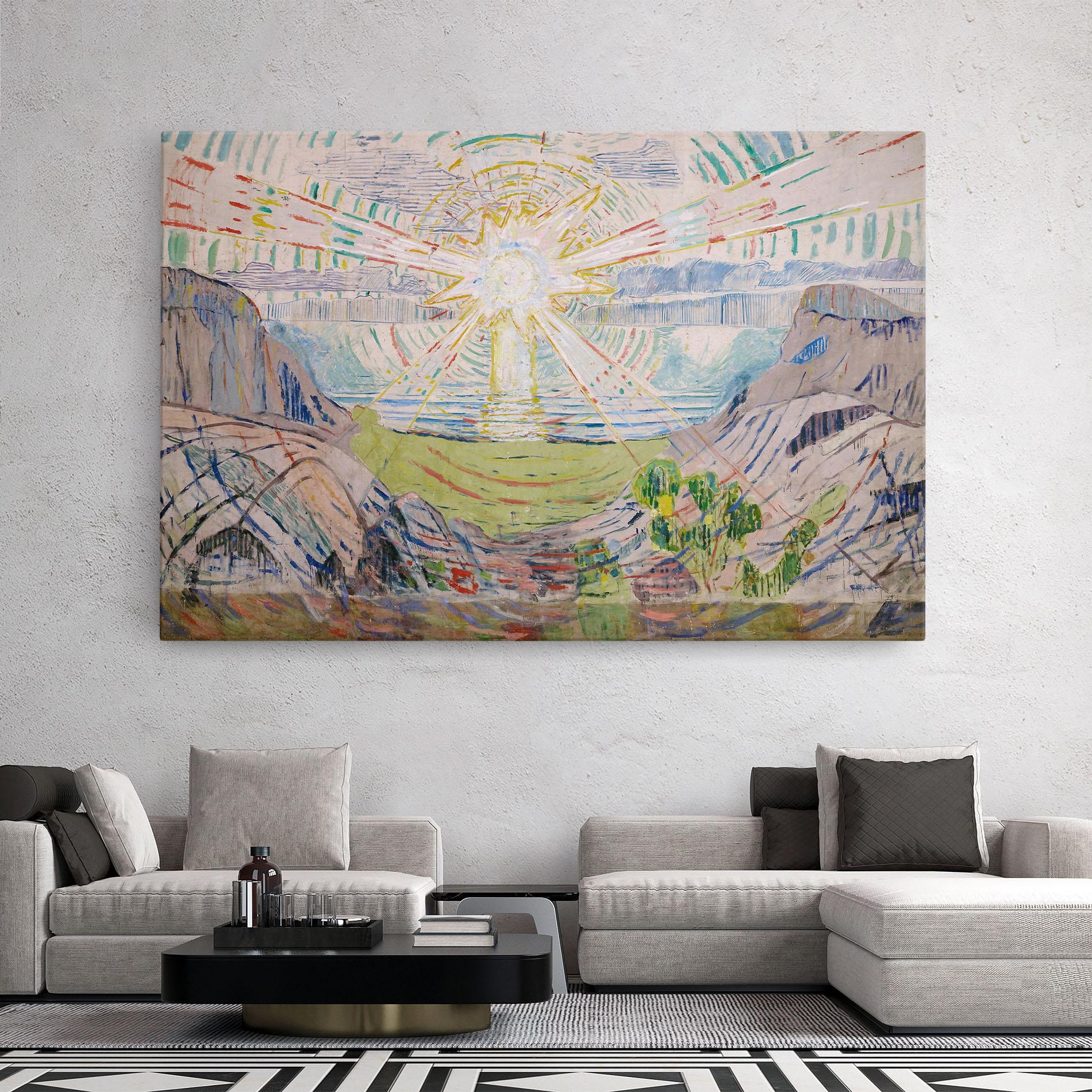 Leinwandbild The Sun Art mockup 2