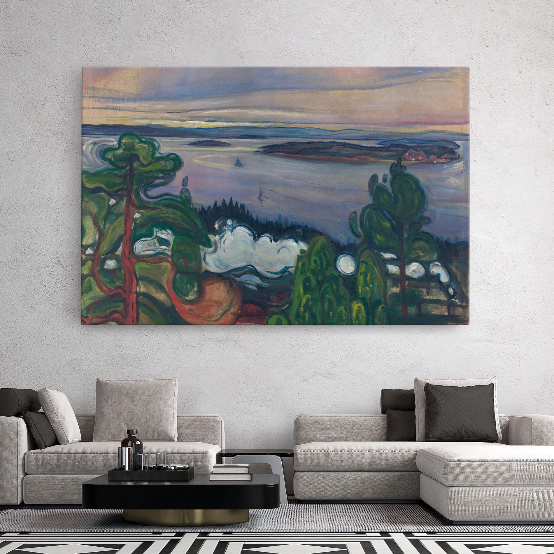 Leinwandbild Train Smoke mockup 2