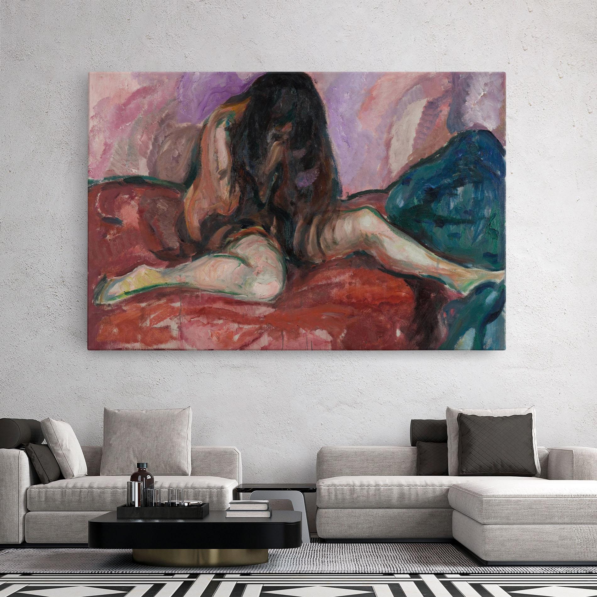 Leinwandbild Weeping Nude mockup 2