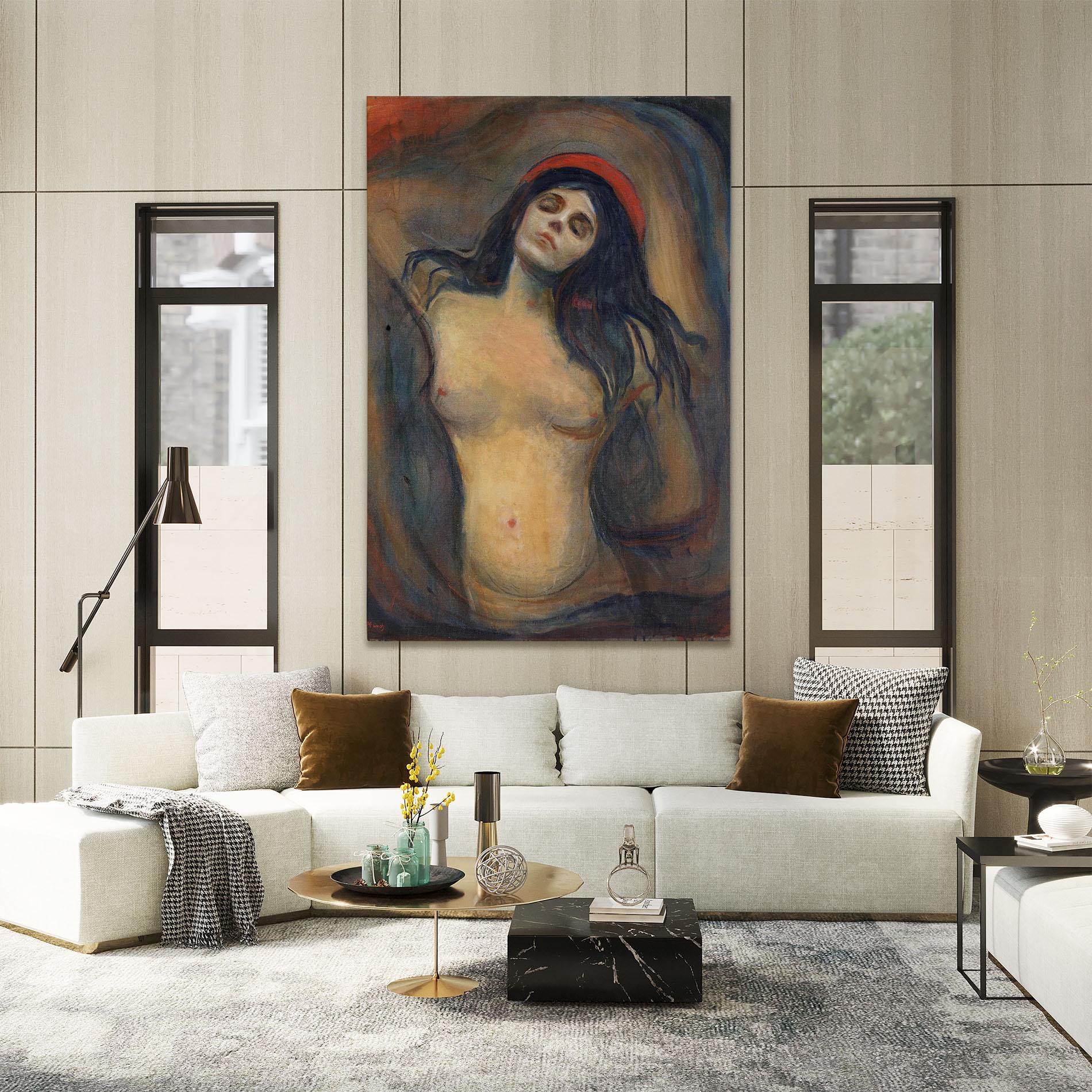 Leinwandbild Madonna Oil Painting mockup 2