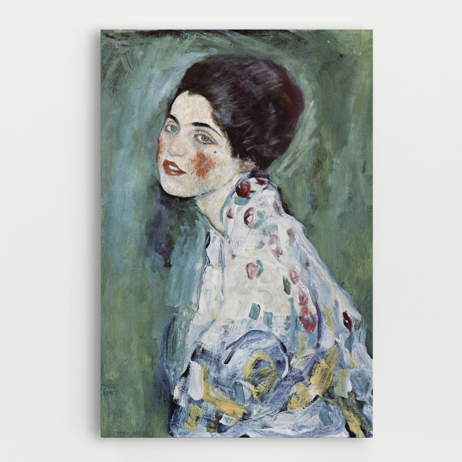 Leinwandbild Portrat Einer Dame mockup 0