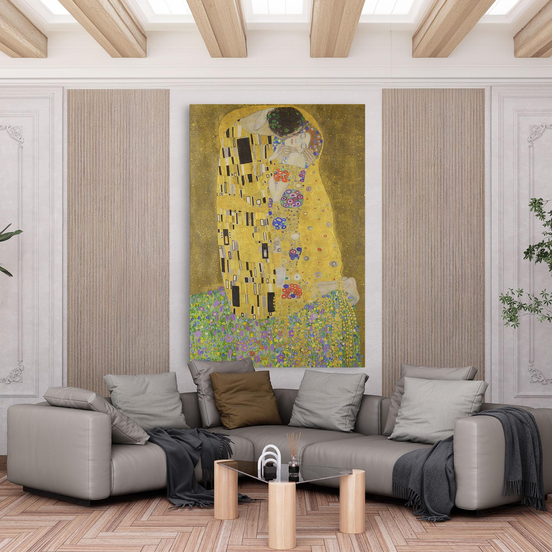 Leinwandbild The Kiss mockup 6