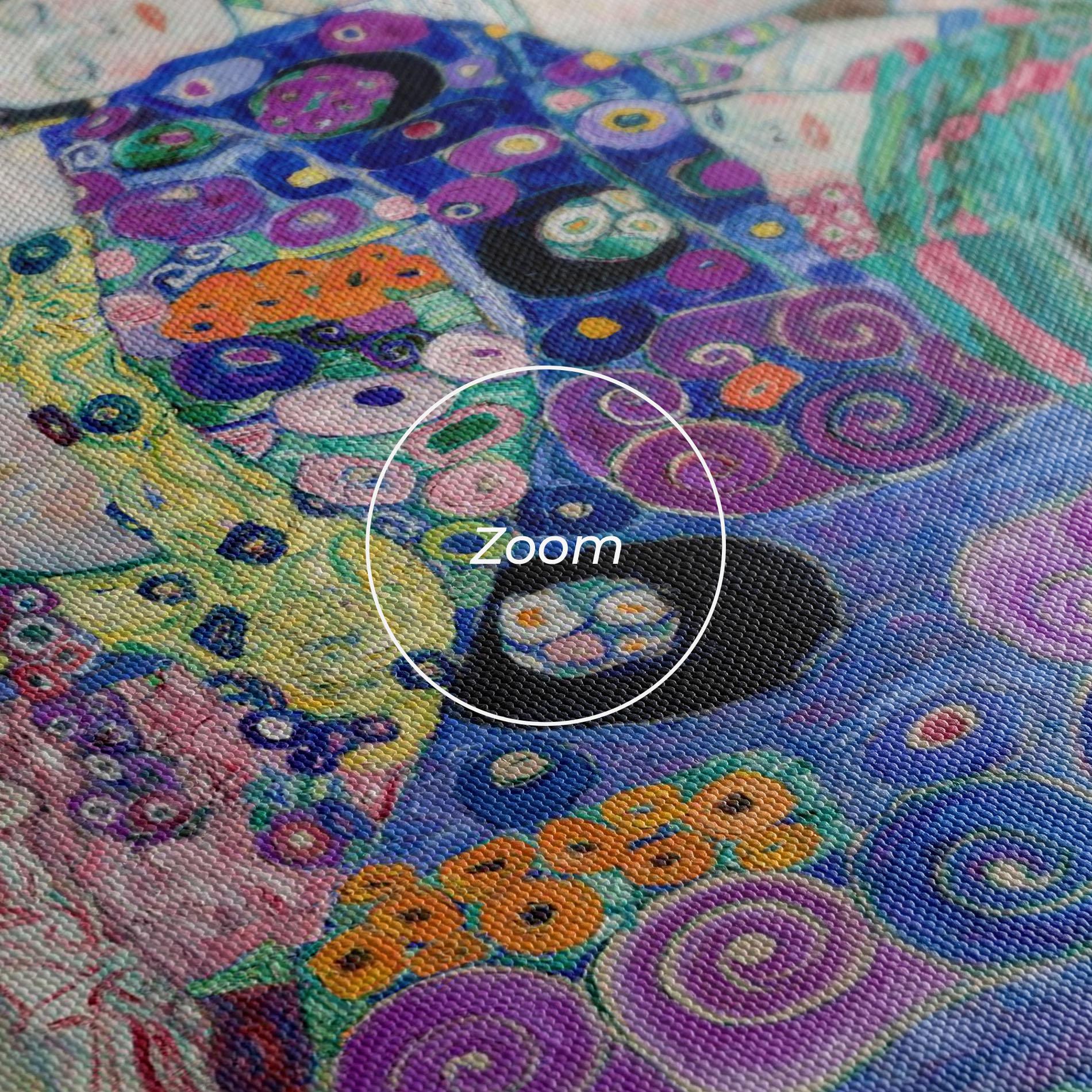 Leinwandbild Klimt Die Jungfrau mockup 3