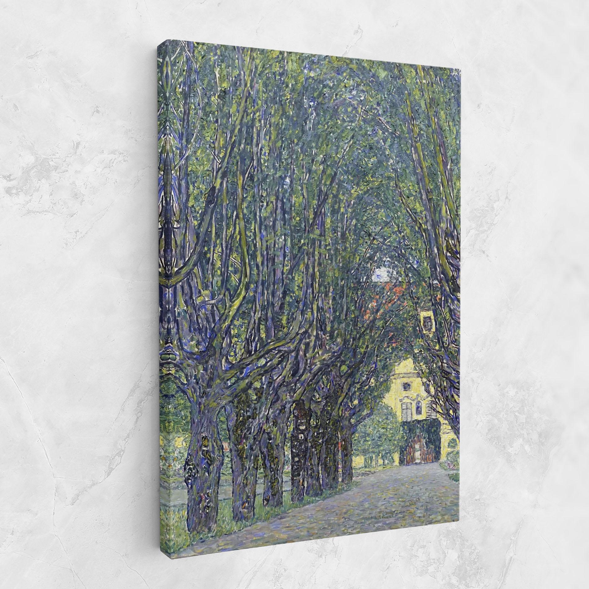 Leinwandbild Allee At Schloss Kammer mockup 1