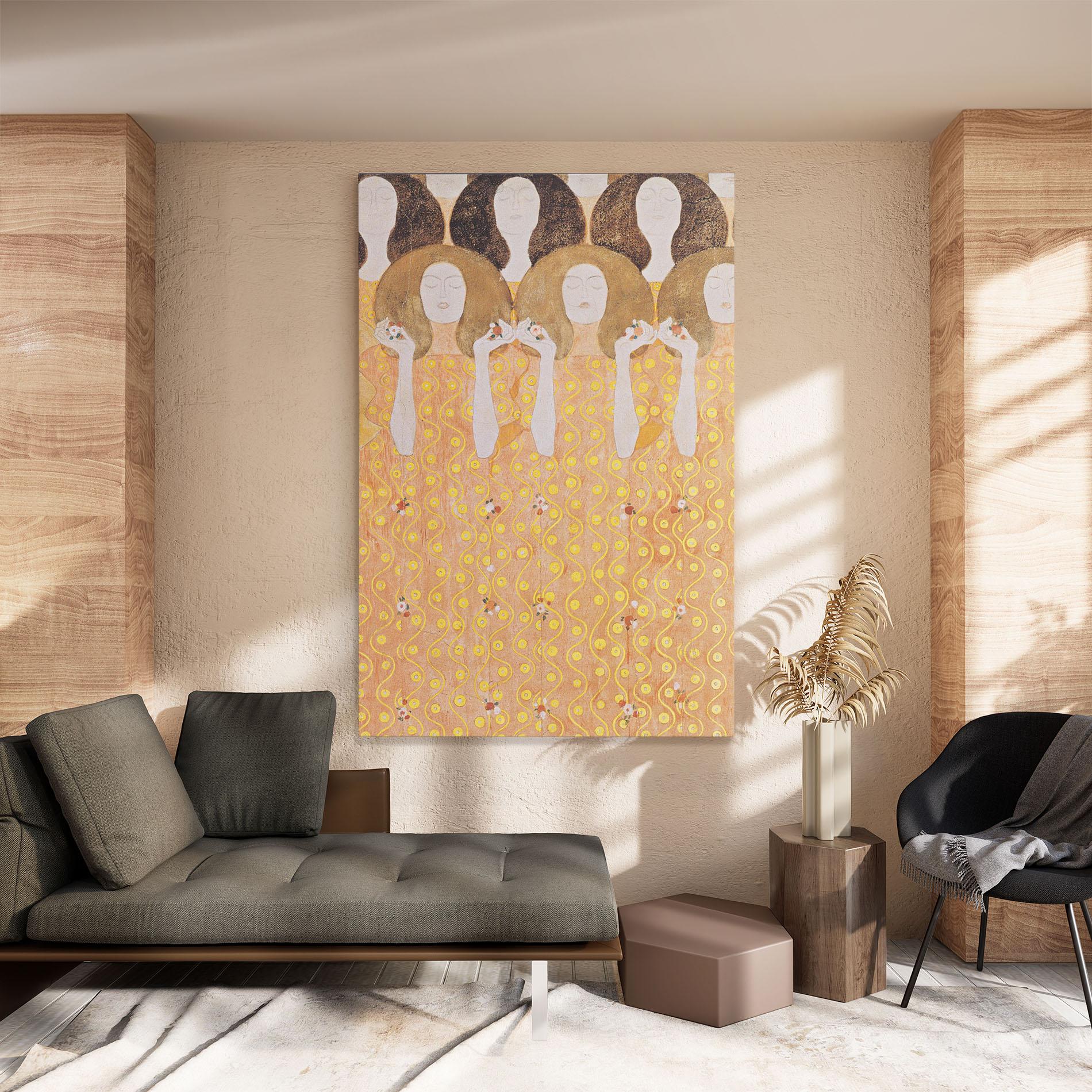 Leinwandbild Beethoven Frieze mockup 8