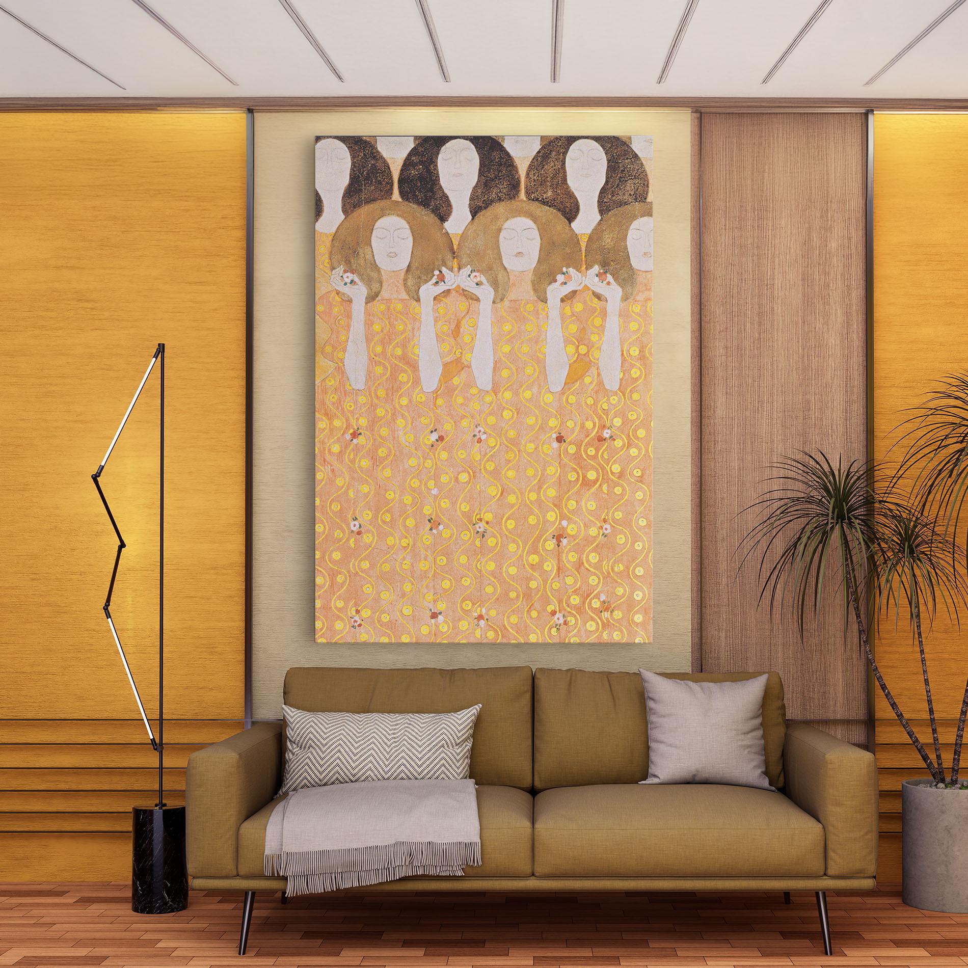 Leinwandbild Beethoven Frieze mockup 9