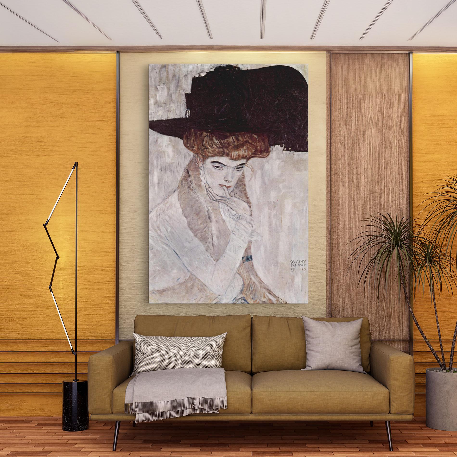 Leinwandbild Klimt Woman mockup 9