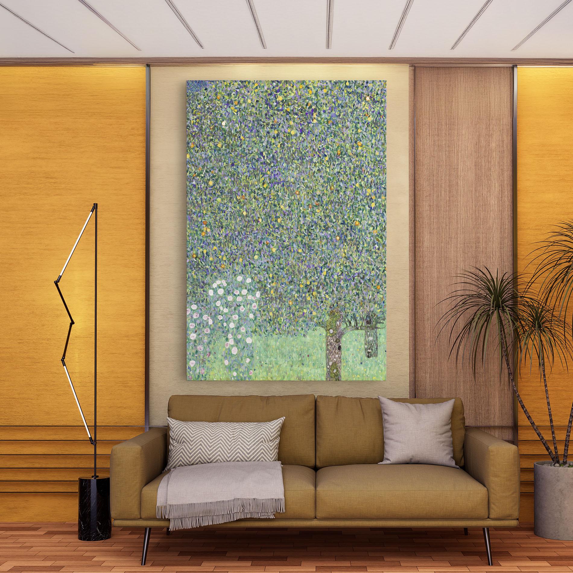 Leinwandbild Rosebushes mockup 9