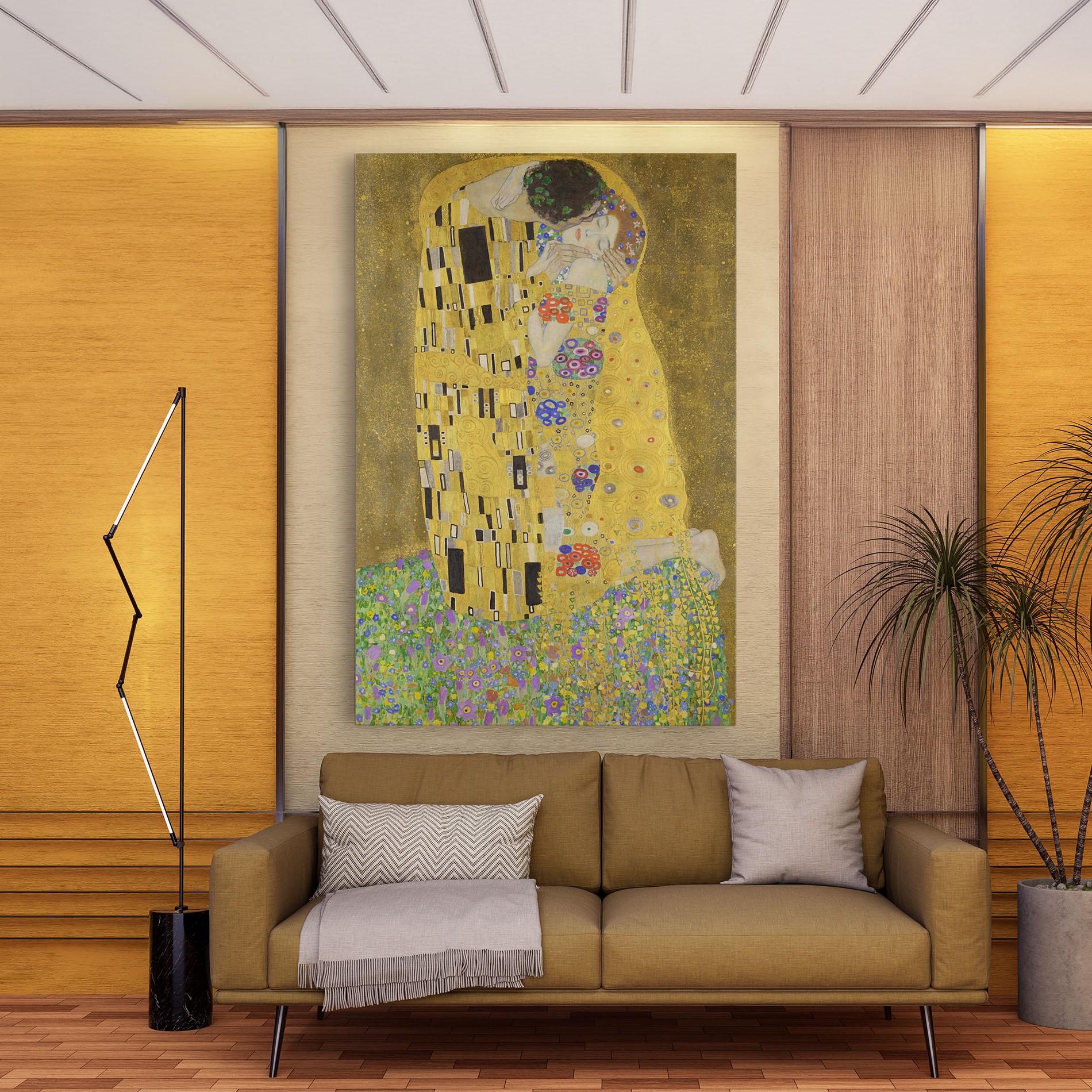 Leinwandbild The Kiss mockup 9