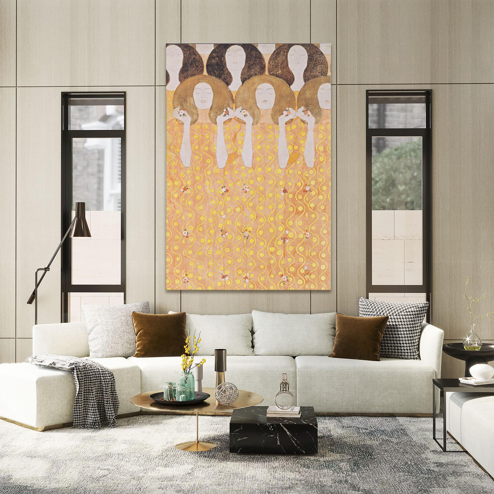 Leinwandbild Beethoven Frieze mockup 2