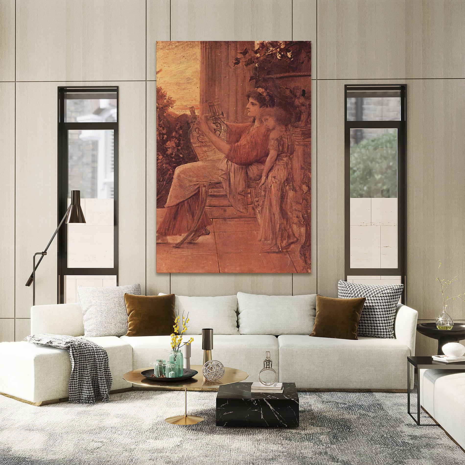 Leinwandbild Gustav Klimt Painting mockup 2