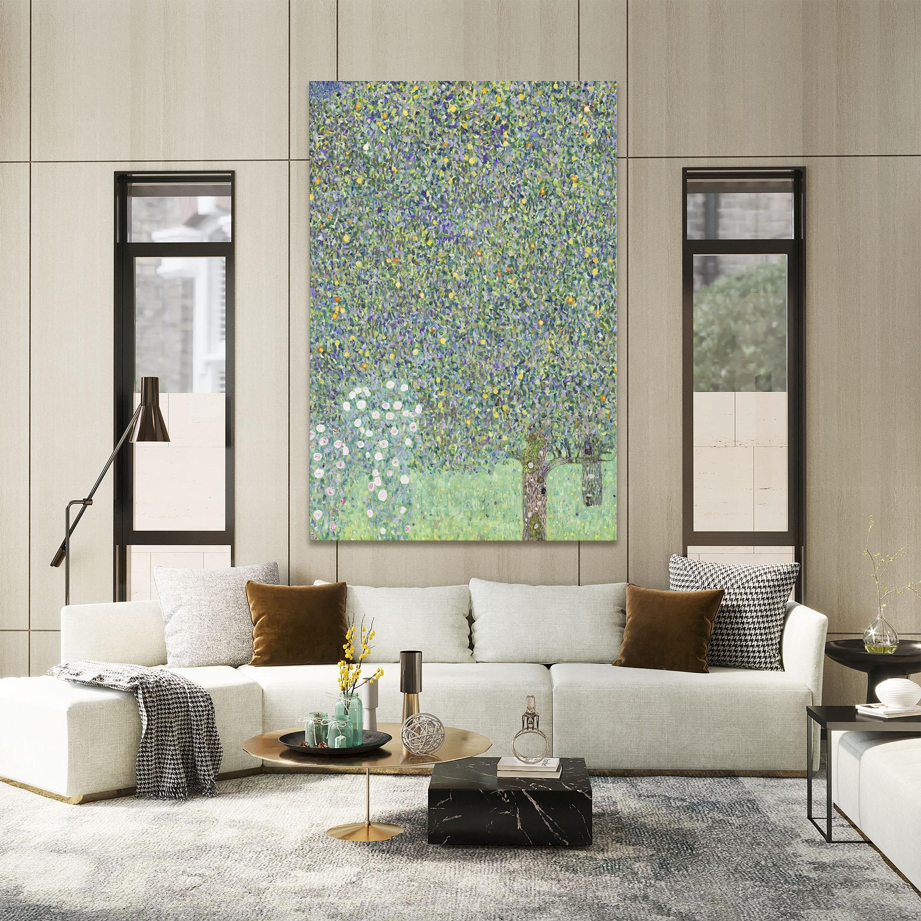 Leinwandbild Rosebushes mockup 2