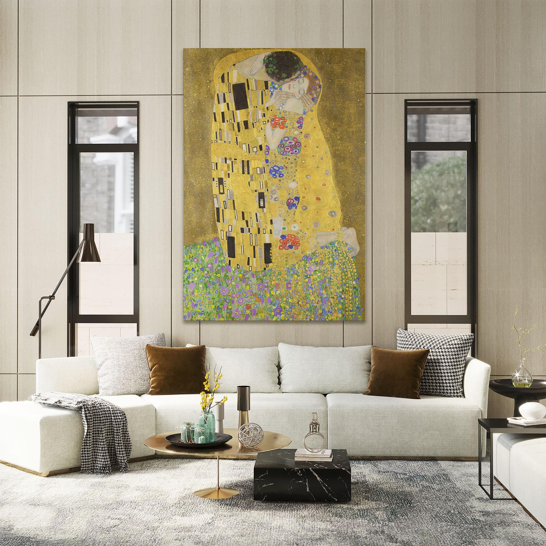 Leinwandbild The Kiss mockup 2