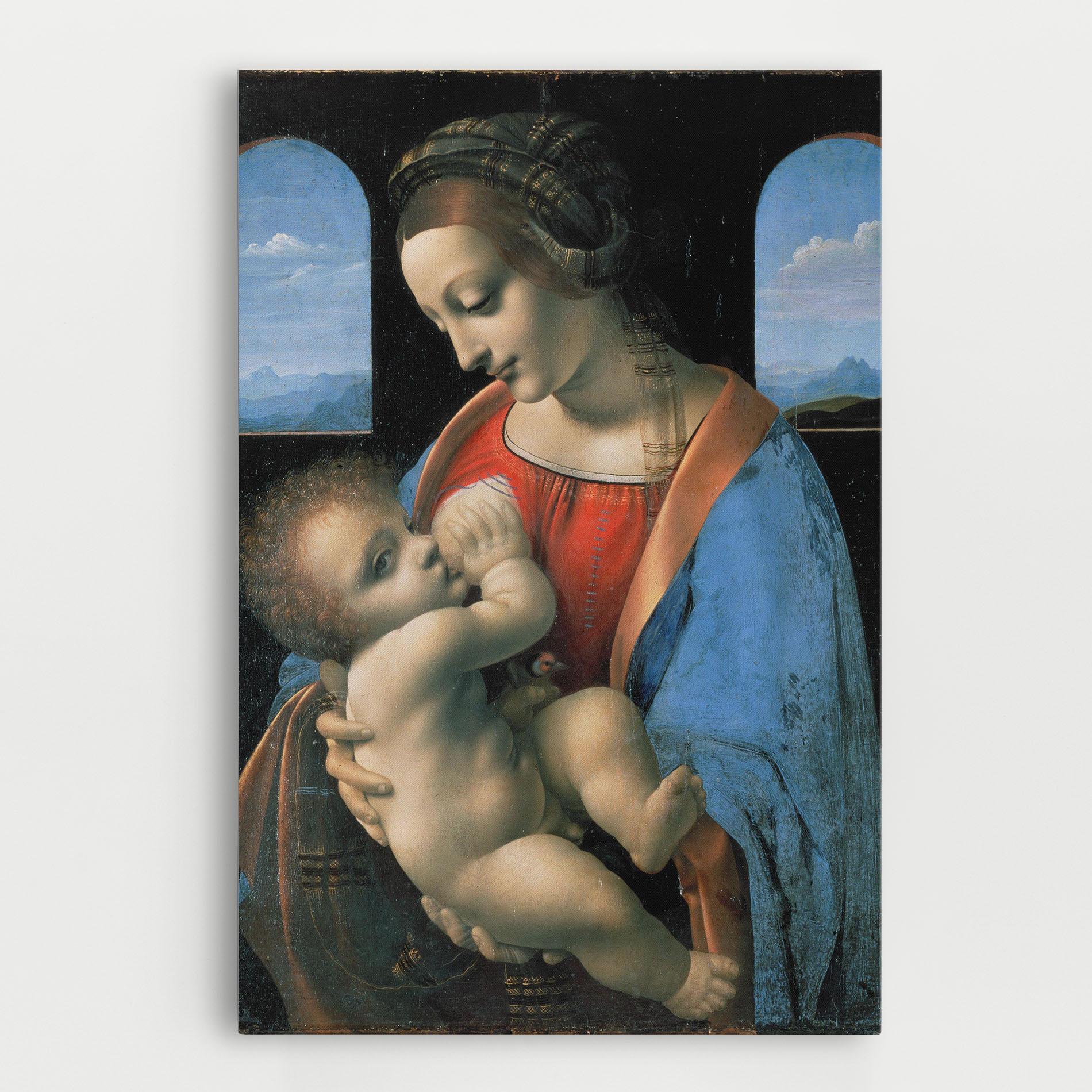 Leinwandbild Leonardo Da Vinci Attributed Madonna Litta mockup 0