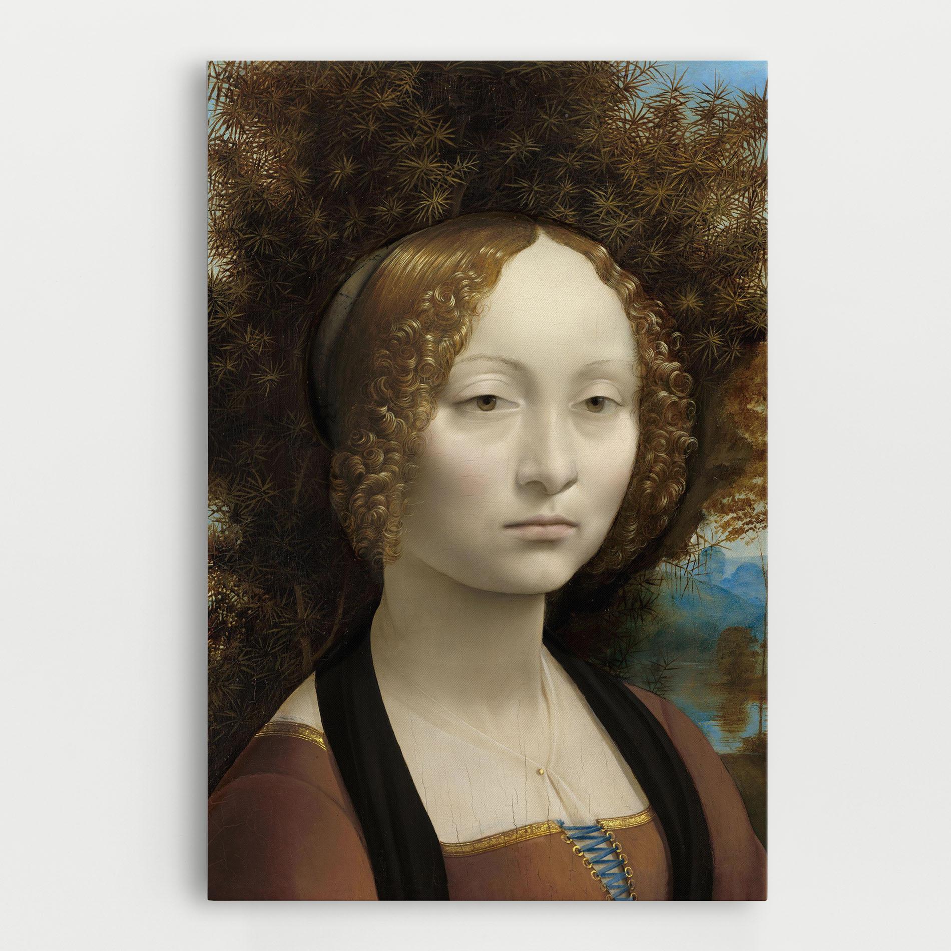 Leinwandbild Leonardo Da Vinci Ginevra De Benci mockup 0