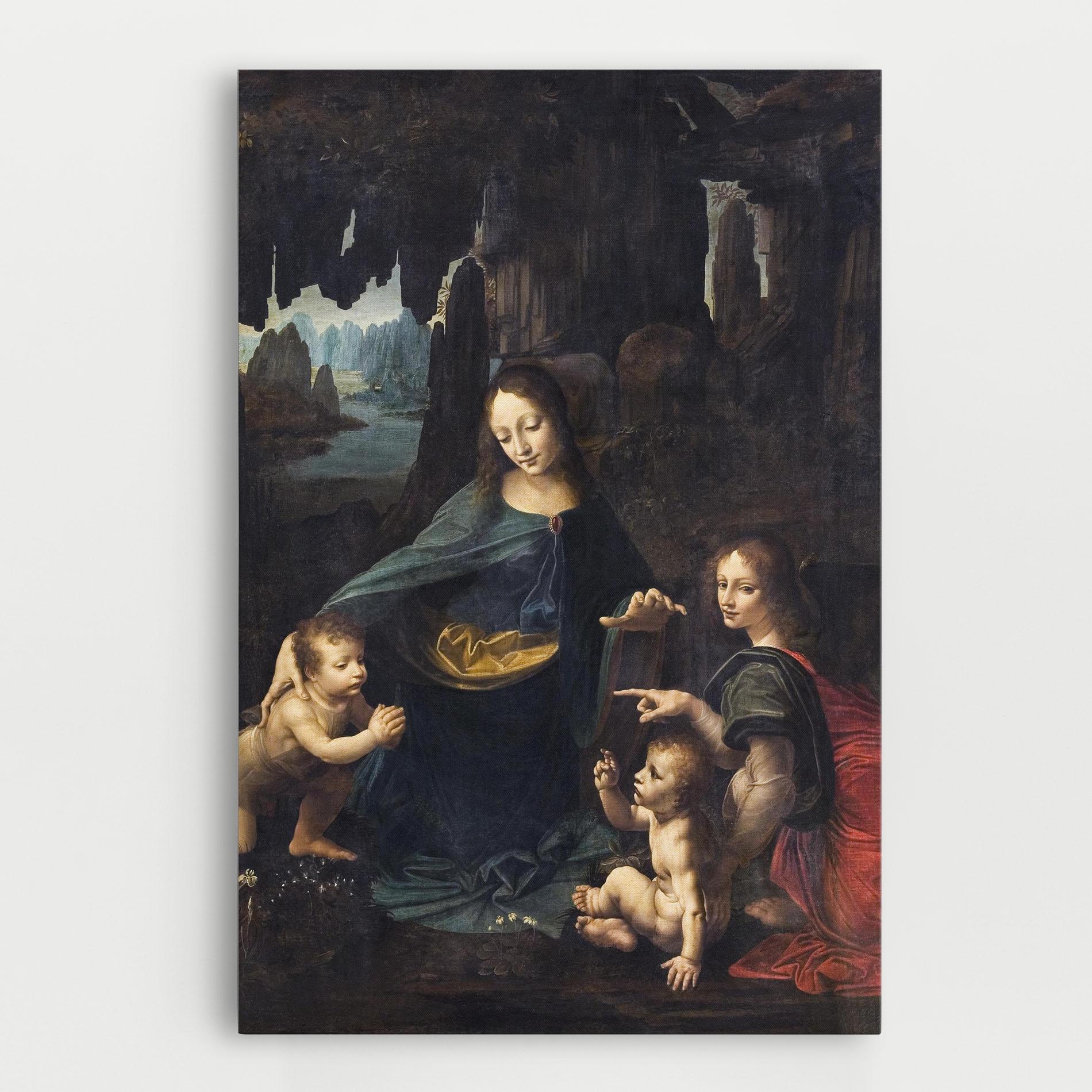 Leinwandbild The Virgin Of The Rocks Leonardo Da Vinci mockup 0