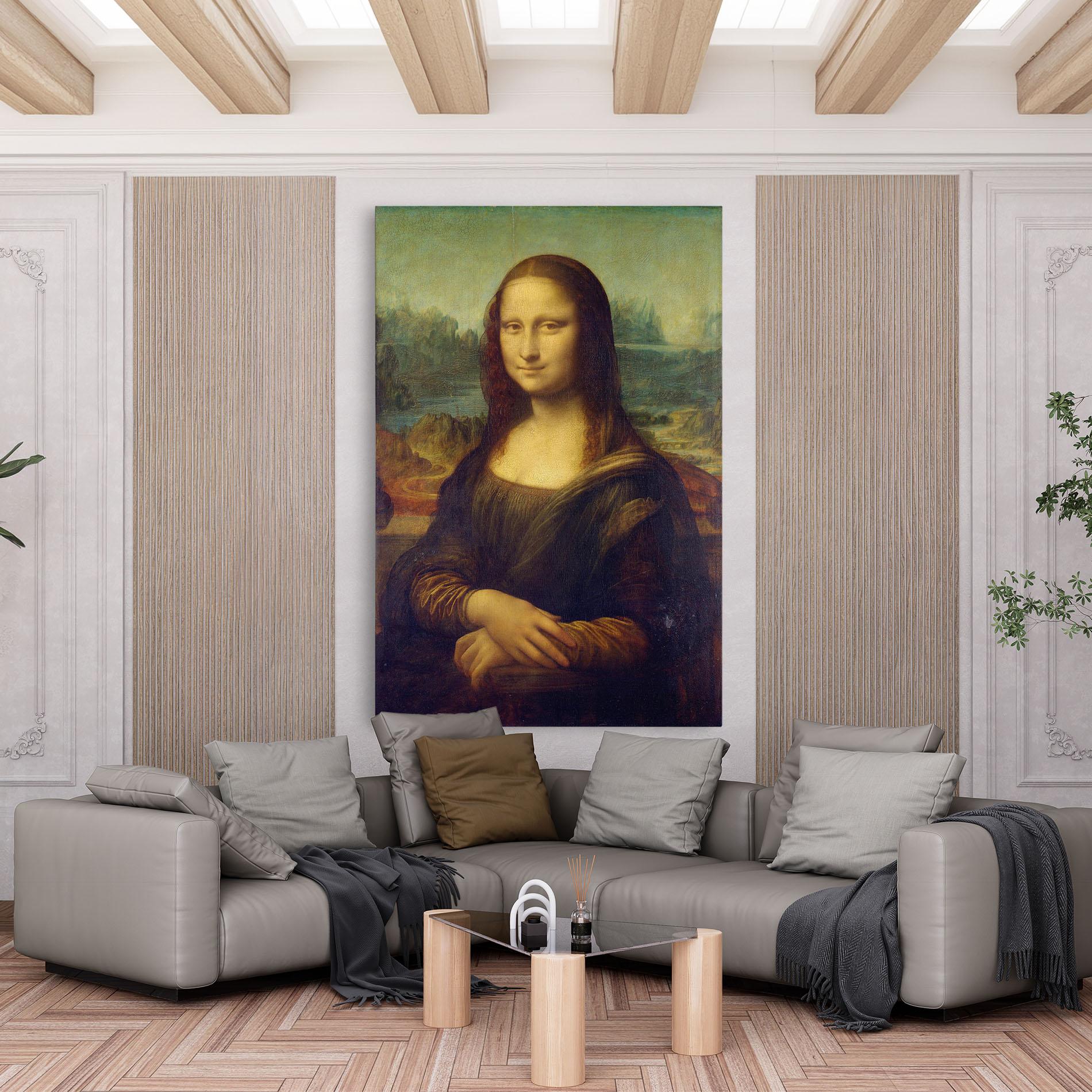 Leinwandbild Gioconda By Leonardo Da Vinci mockup 6