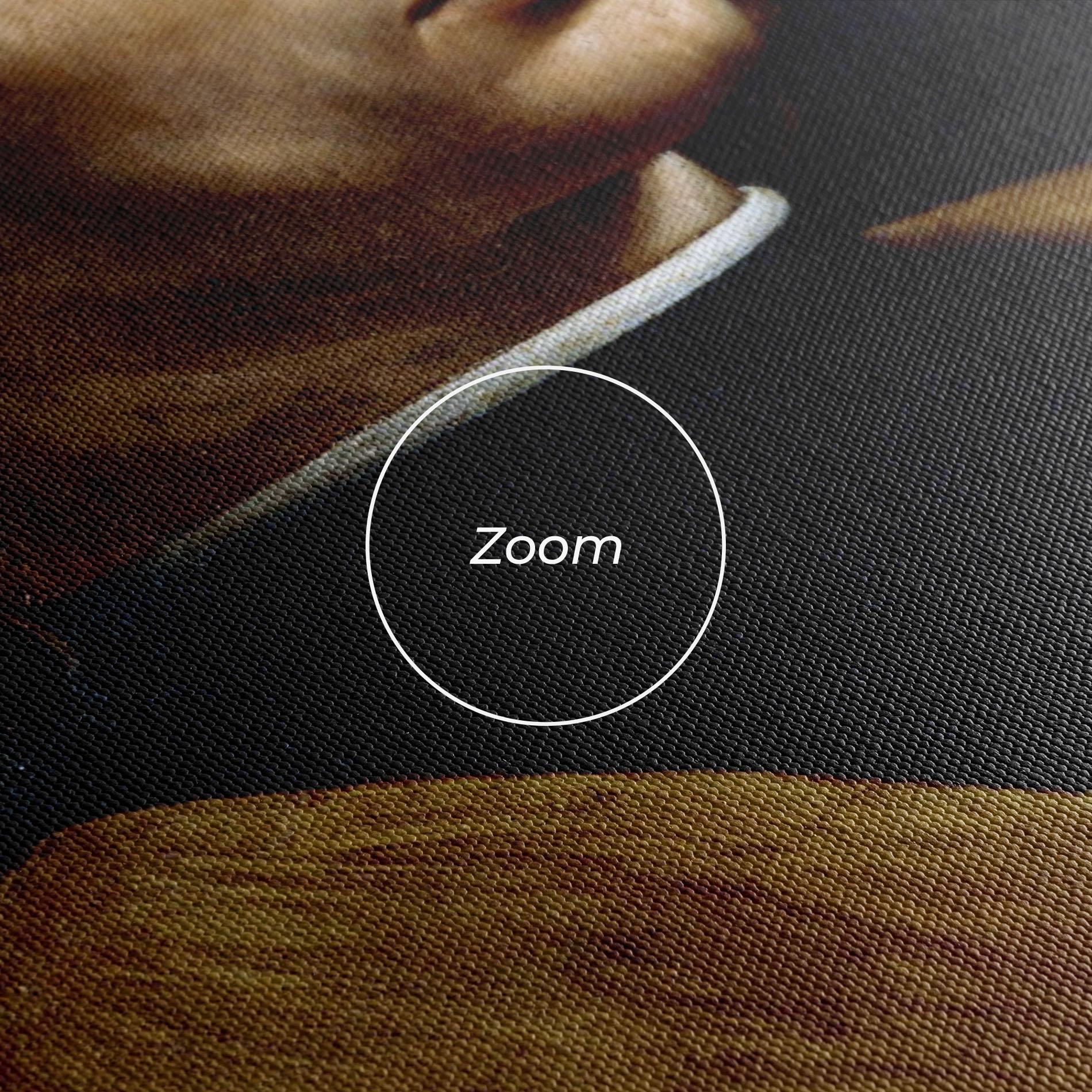 Leinwandbild Leonardo Da Vinci's The Portrait Of A Musician mockup 3