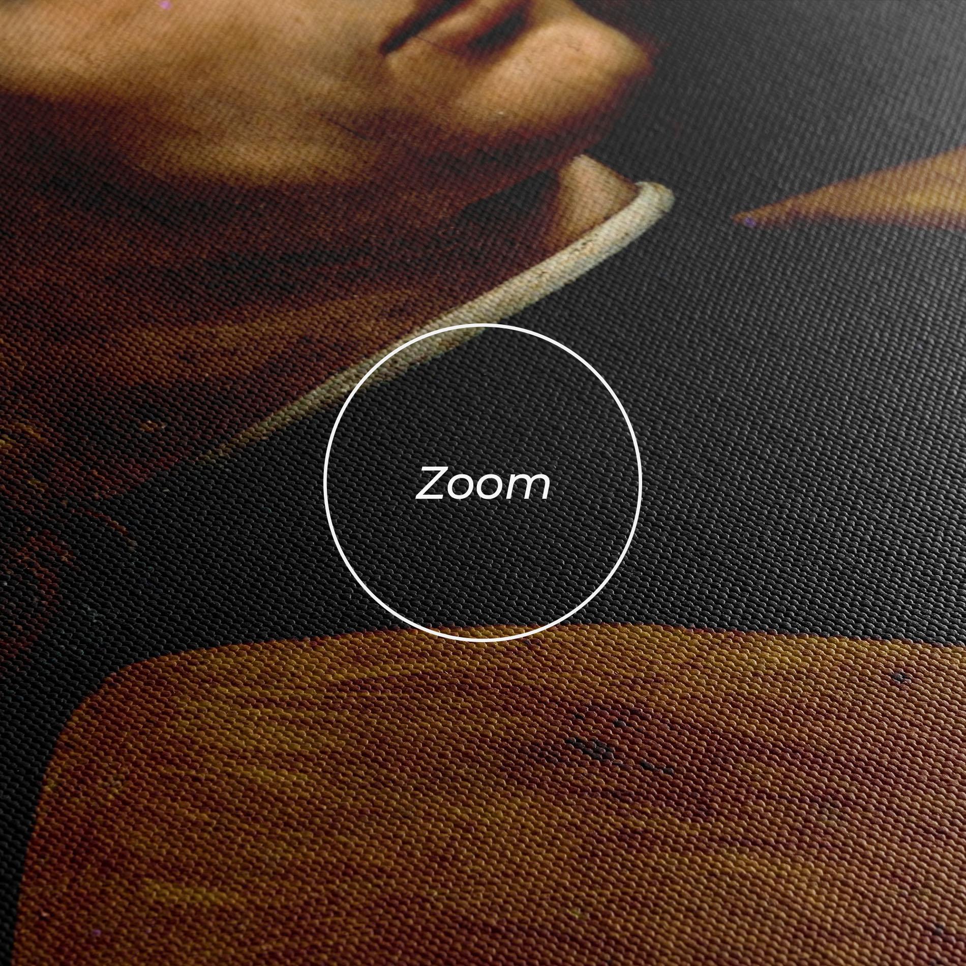 Leinwandbild Leonardo Da Vinci Portrait Of A Musician Pinacoteca Ambrosiana mockup 3