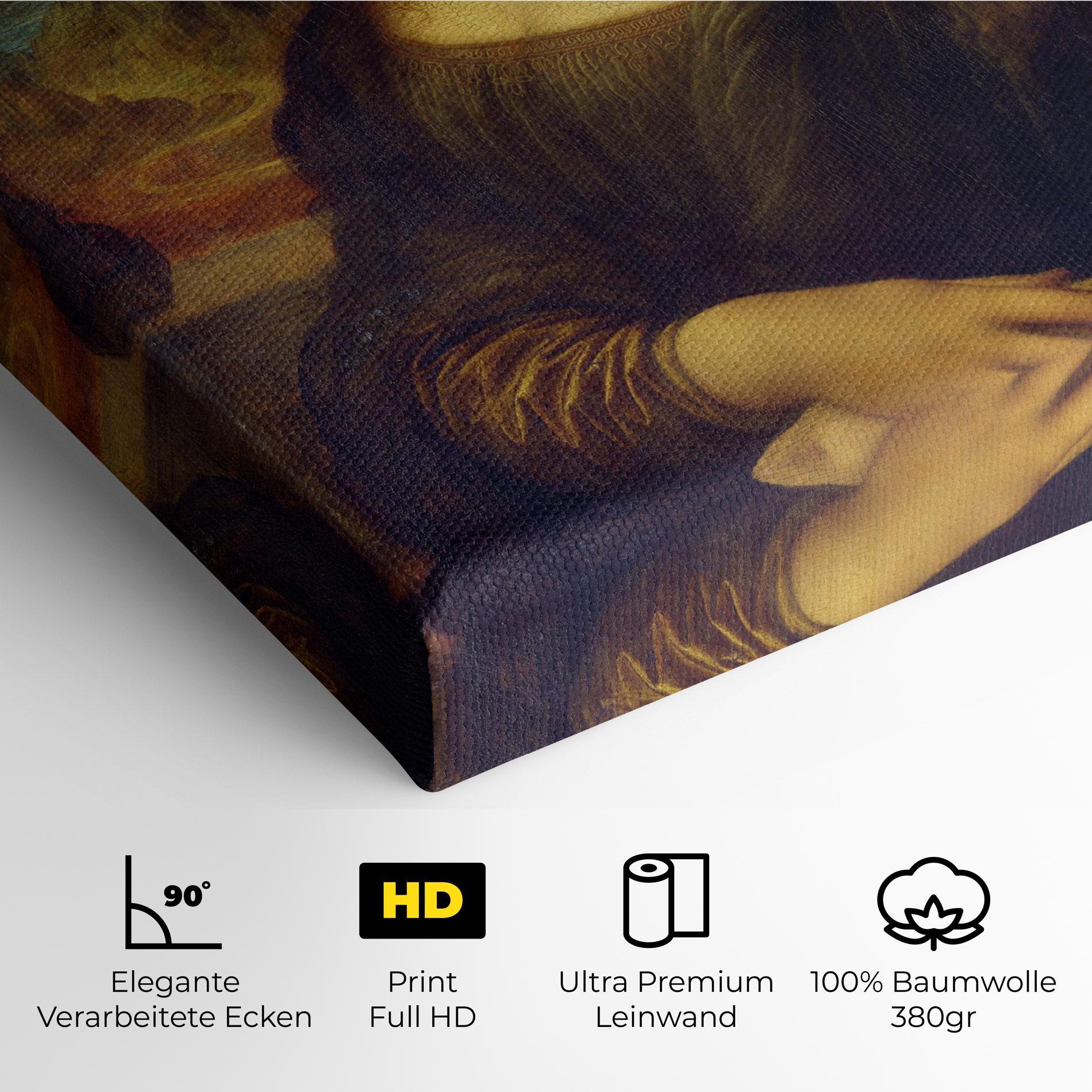 Leinwandbild Gioconda By Leonardo Da Vinci mockup 4