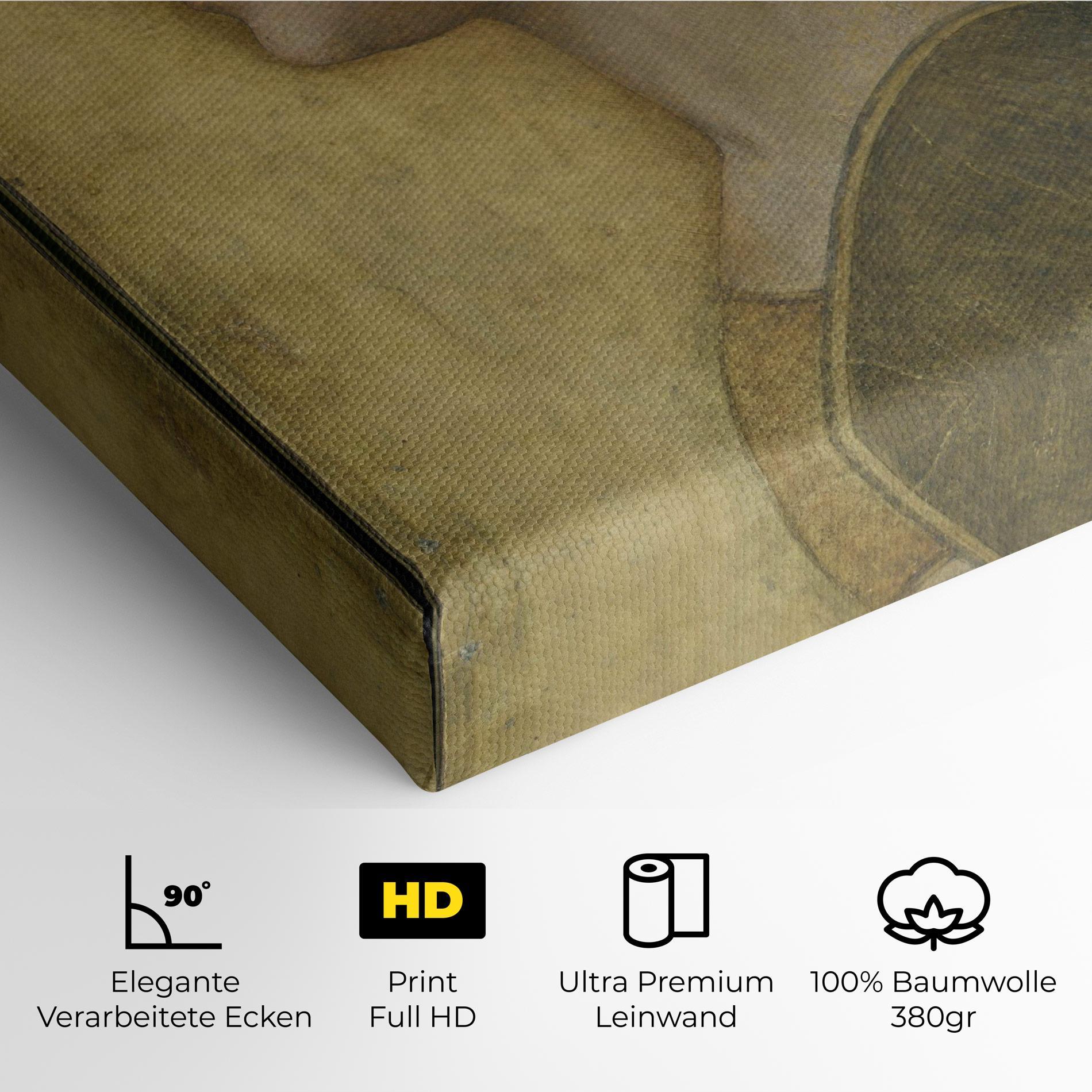 Leinwandbild Profile Of A Young Fiancee Da Vinci mockup 4