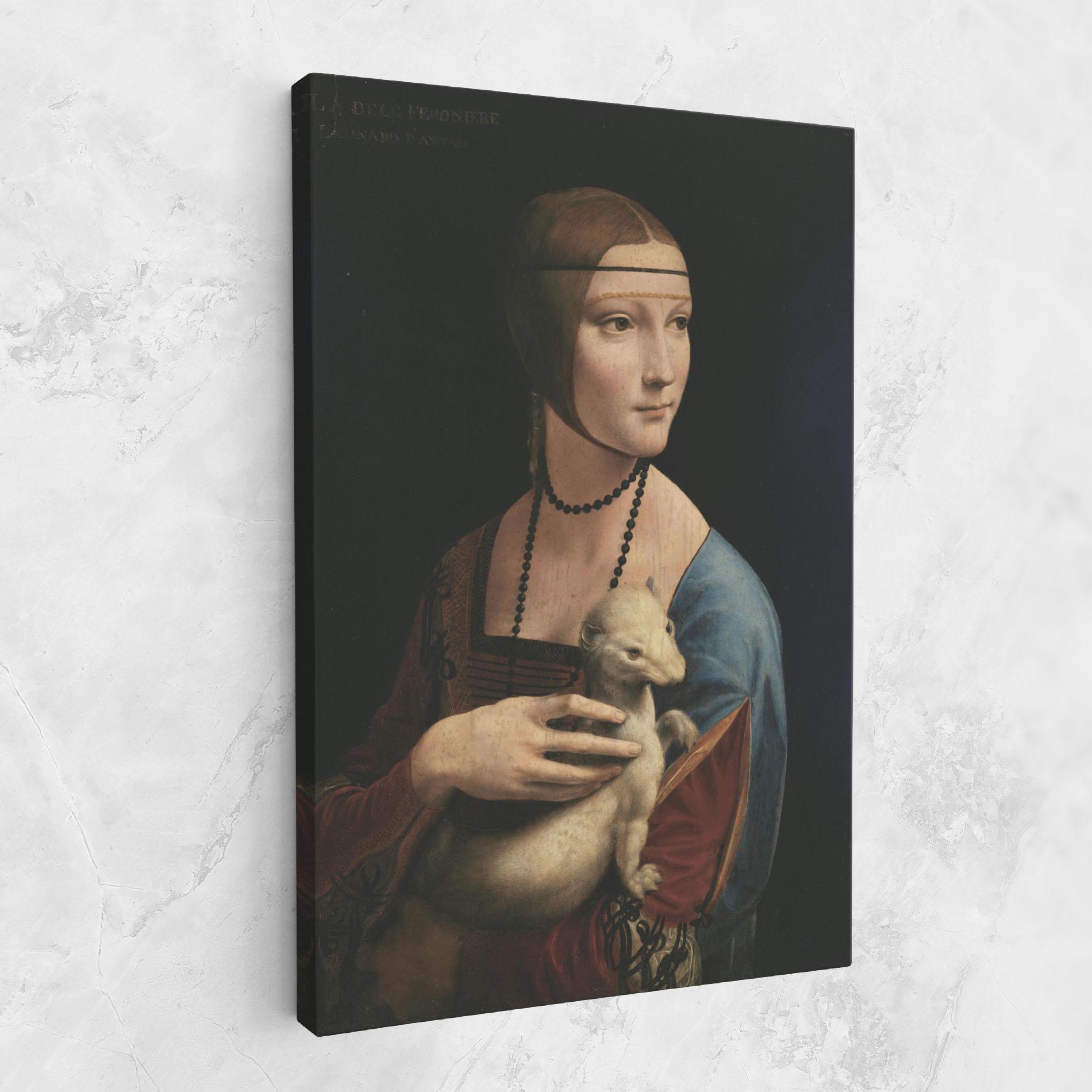 Leinwandbild Lady With An Ermine Leonardo Da Vinci mockup 1