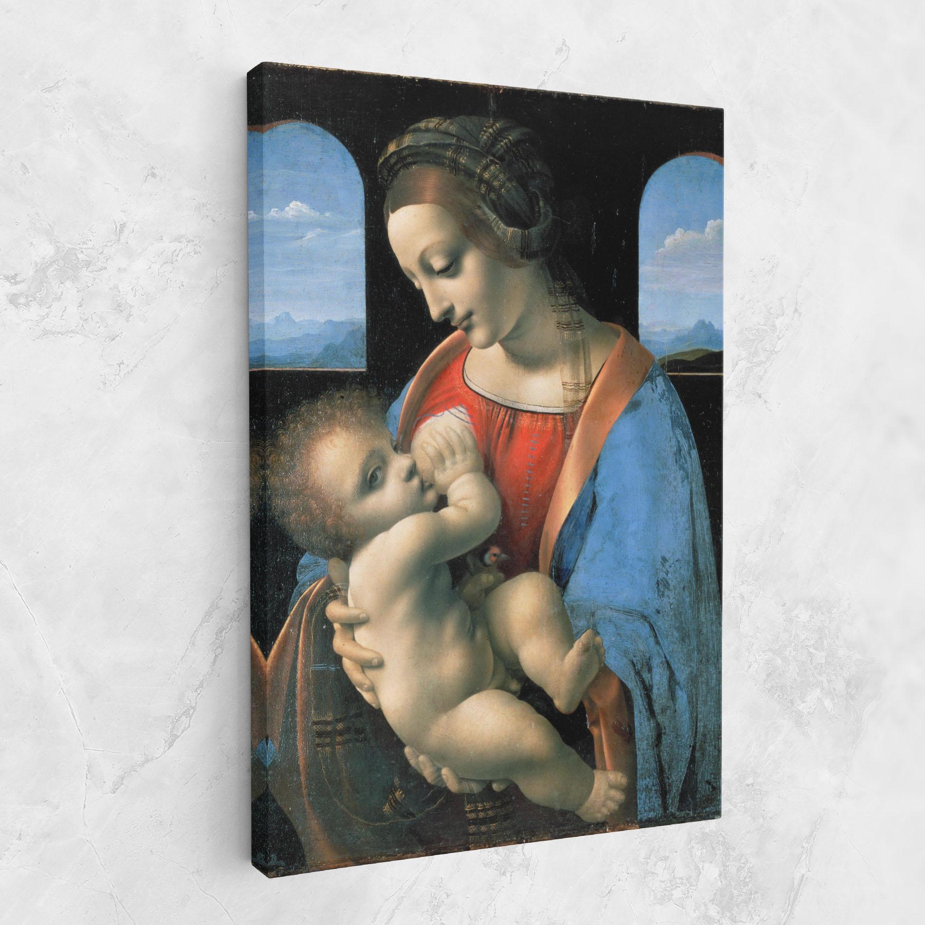 Leinwandbild Leonardo Da Vinci Attributed Madonna Litta mockup 1
