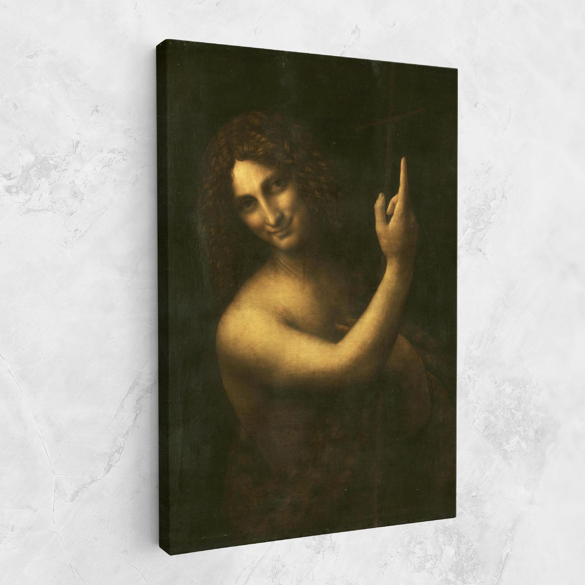 Leinwandbild Seonardo Da Vinci Saint John The Baptist mockup 1