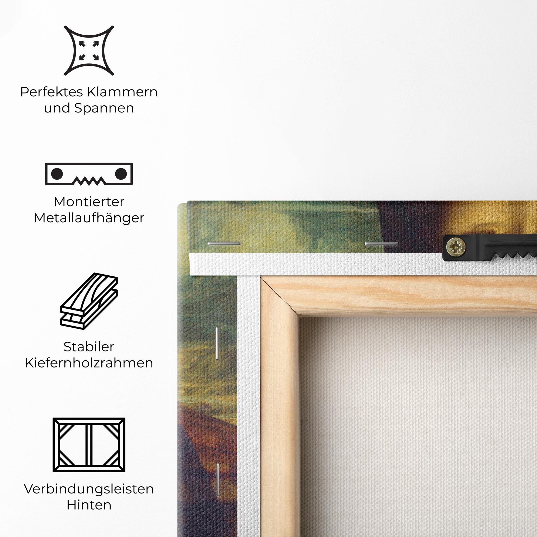Leinwandbild Gioconda By Leonardo Da Vinci mockup 5