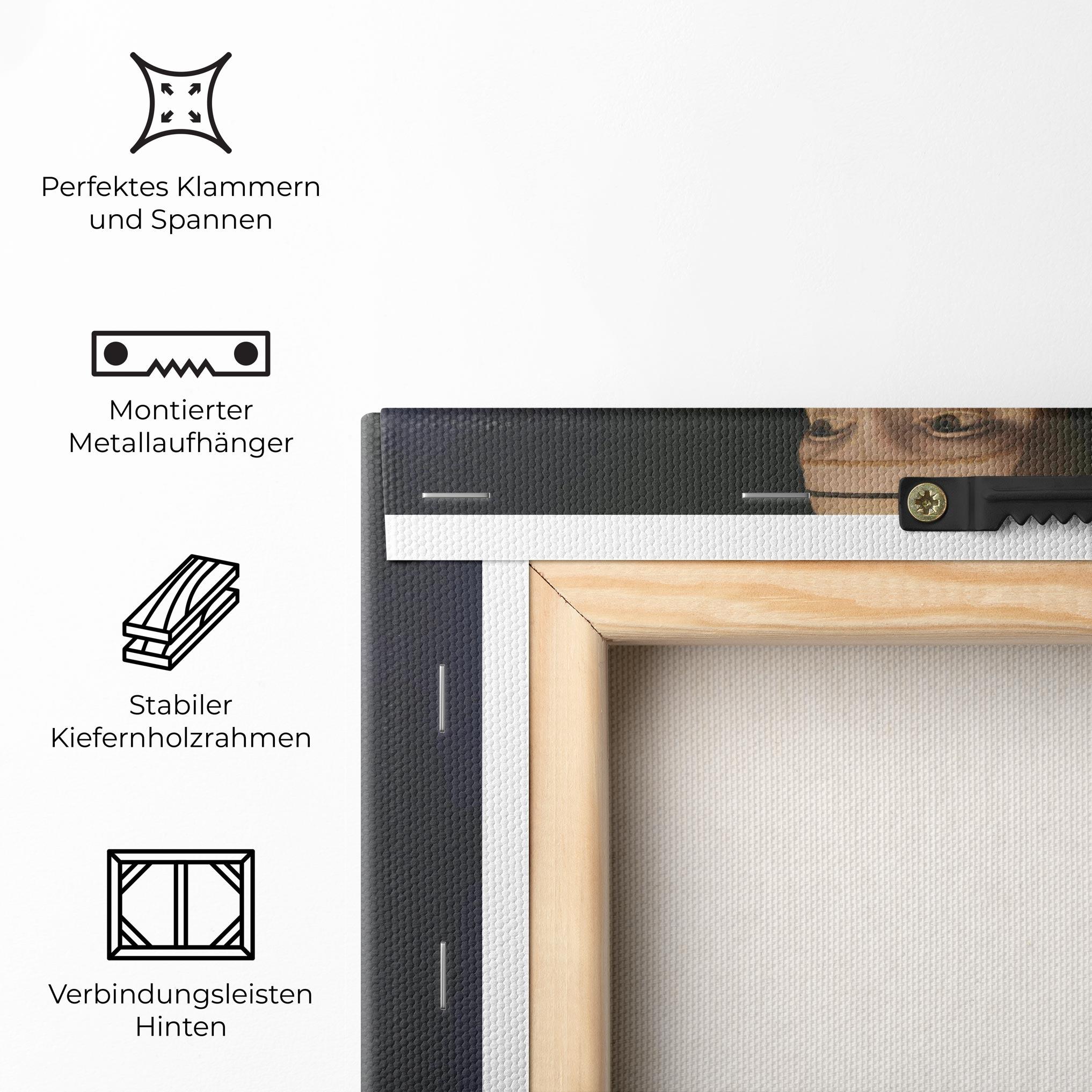 Leinwandbild Lady With An Ermine Leonardo Da Vinci mockup 5