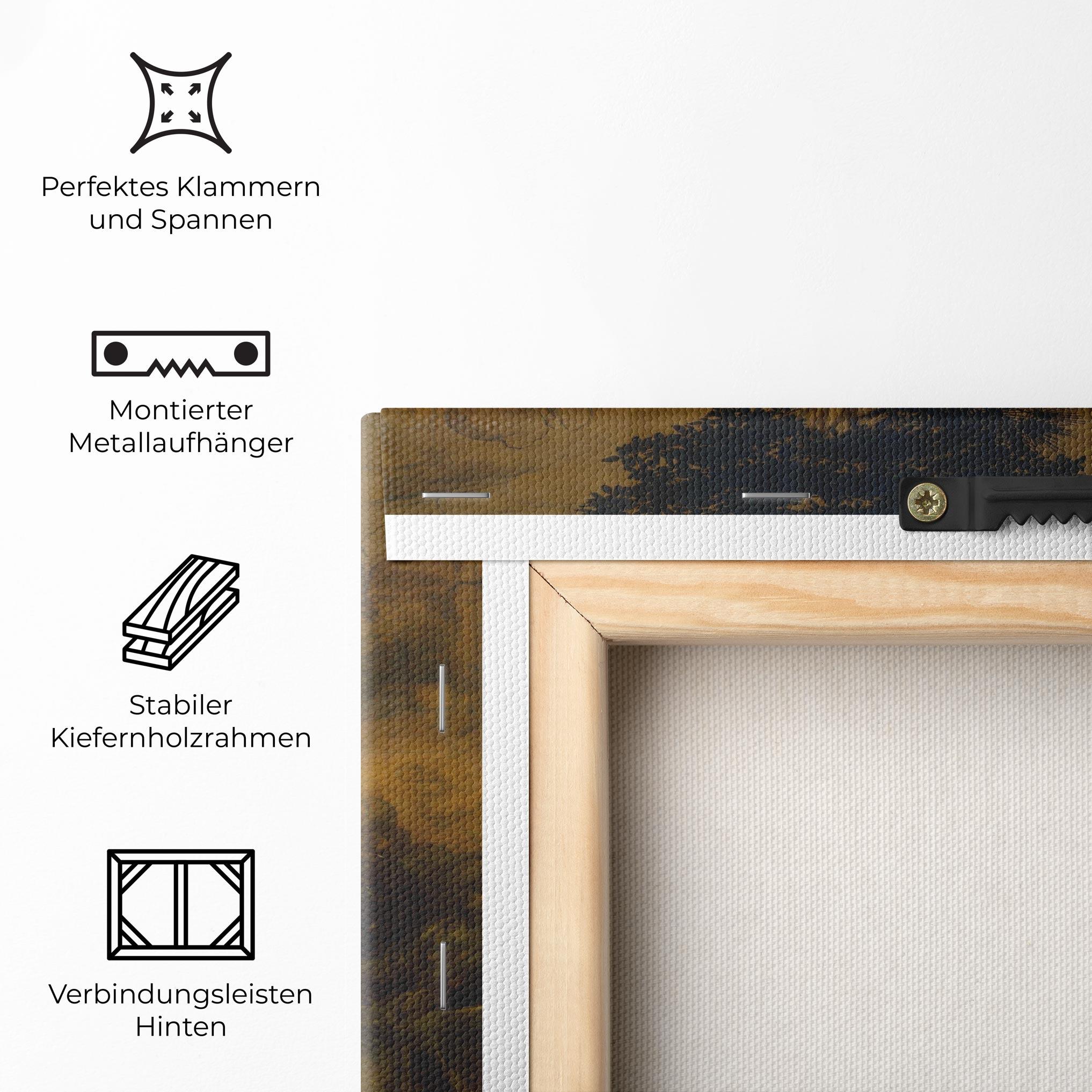 Leinwandbild Leonardo Da Vinci Adorazione Dei Magi mockup 5