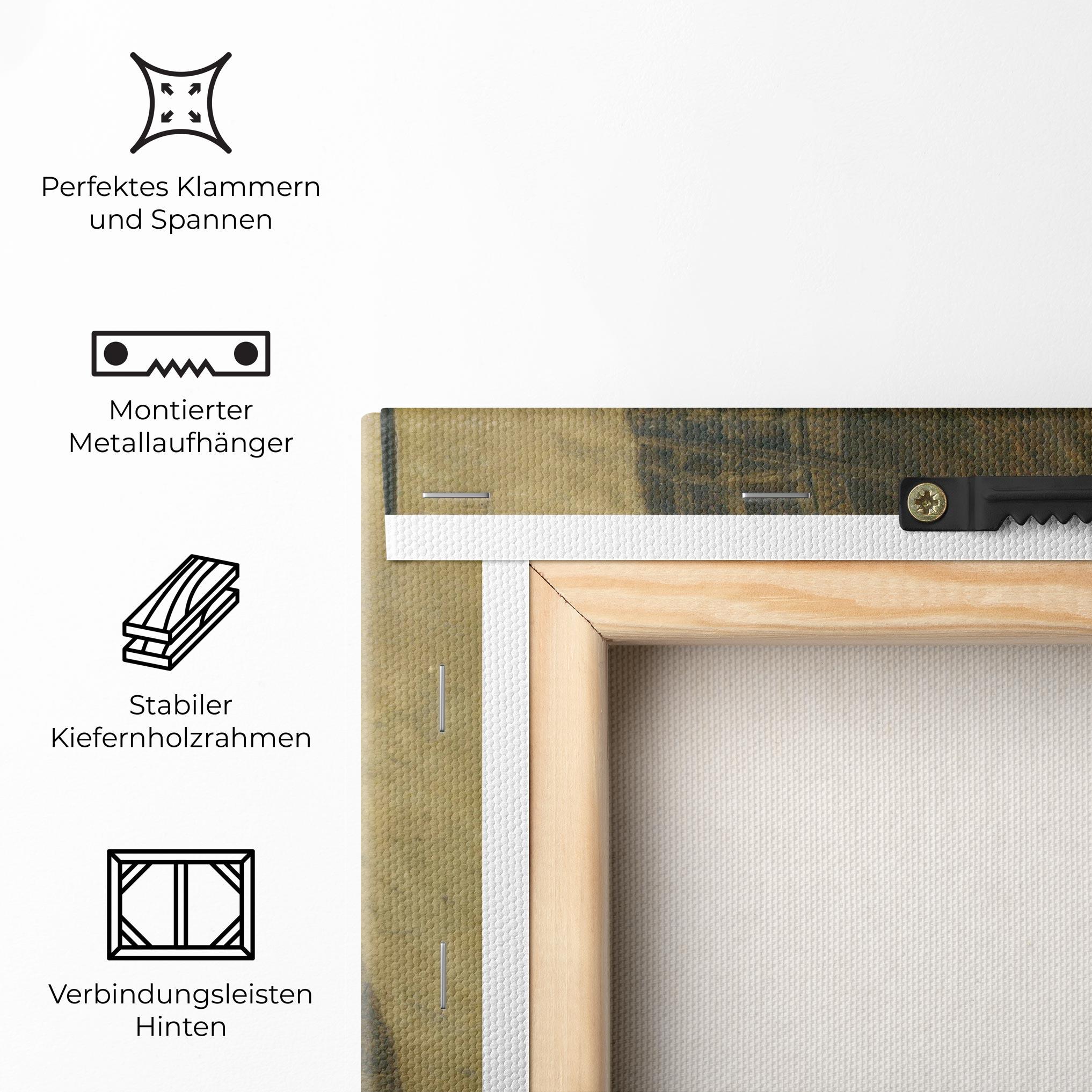 Leinwandbild Profile Of A Young Fiancee Da Vinci mockup 5