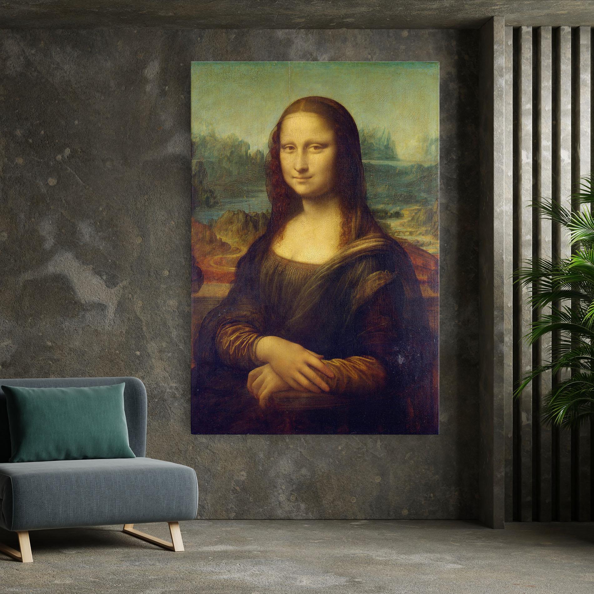 Leinwandbild Gioconda By Leonardo Da Vinci mockup 7