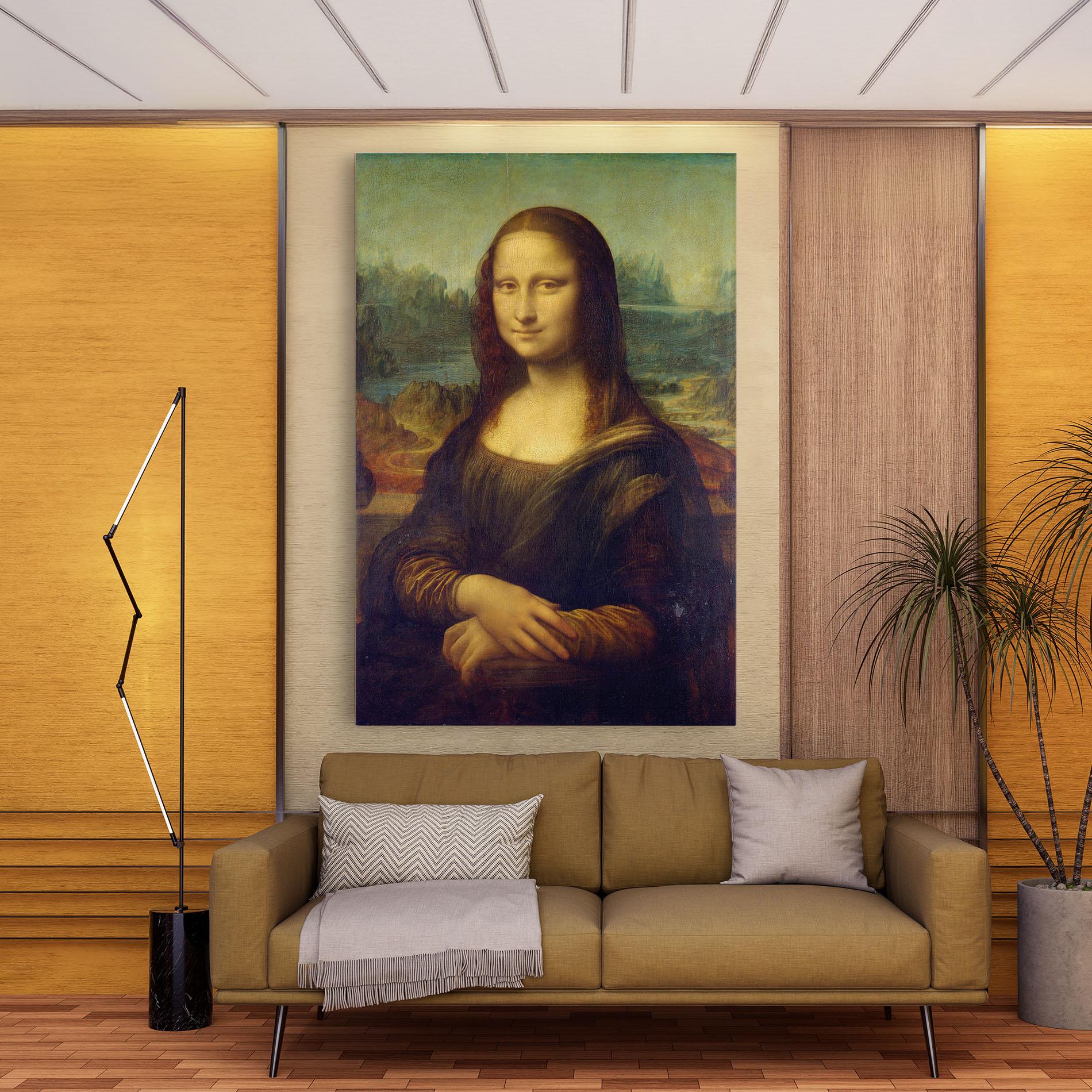 Leinwandbild Gioconda By Leonardo Da Vinci mockup 9