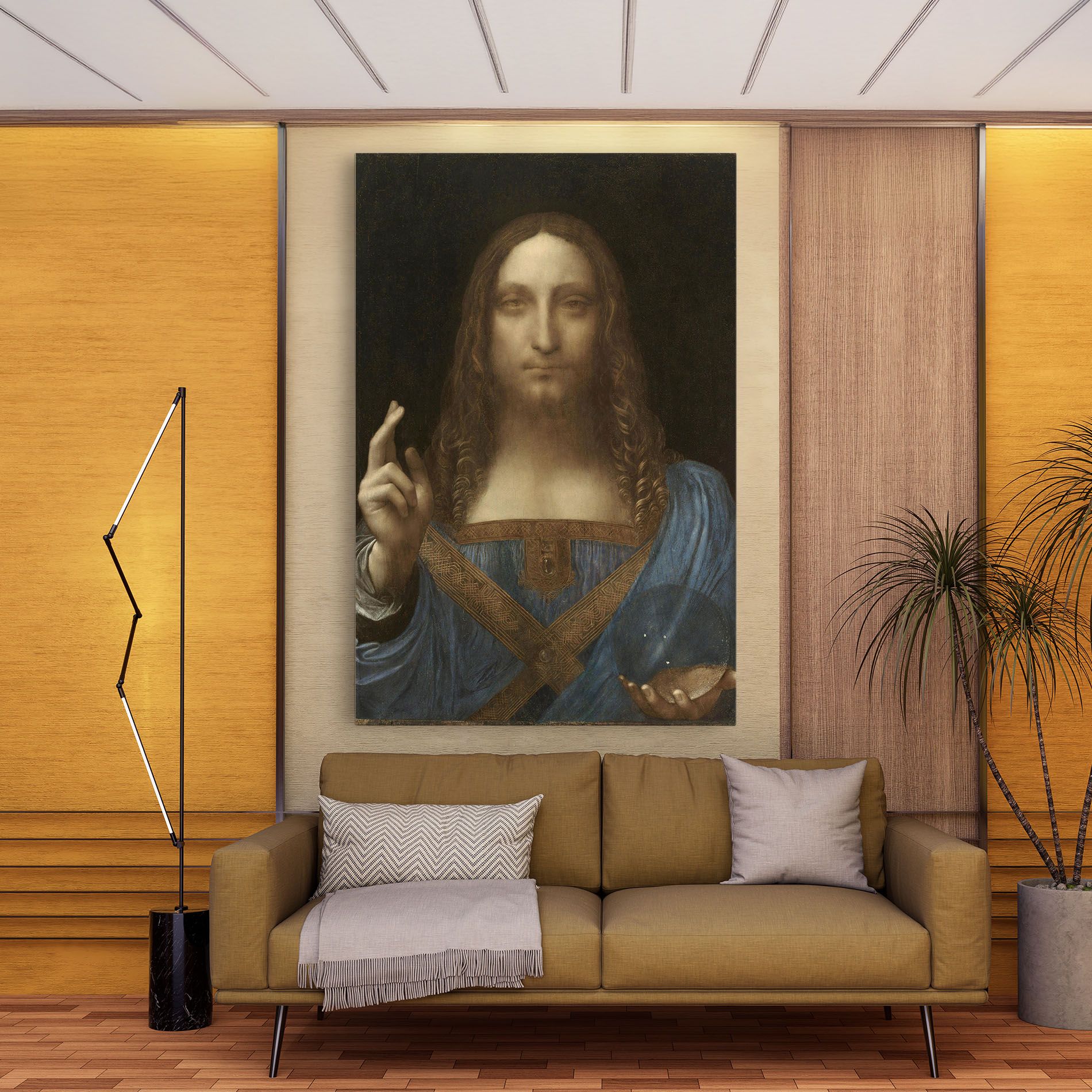 Leonardo Da Vinci Salvator Mundi mockup 9