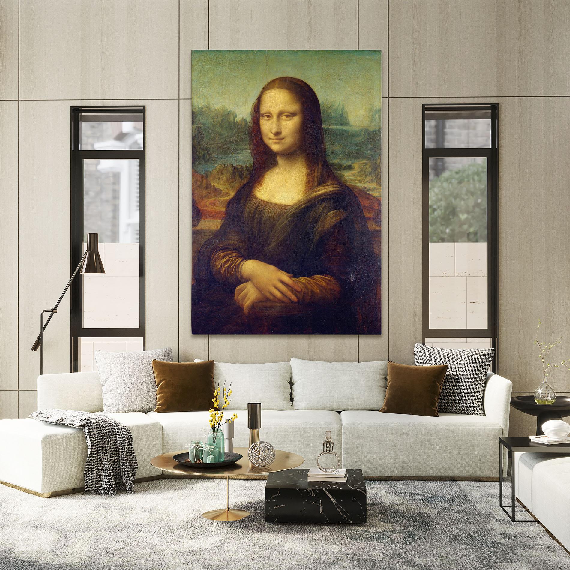 Leinwandbild Gioconda By Leonardo Da Vinci mockup 2