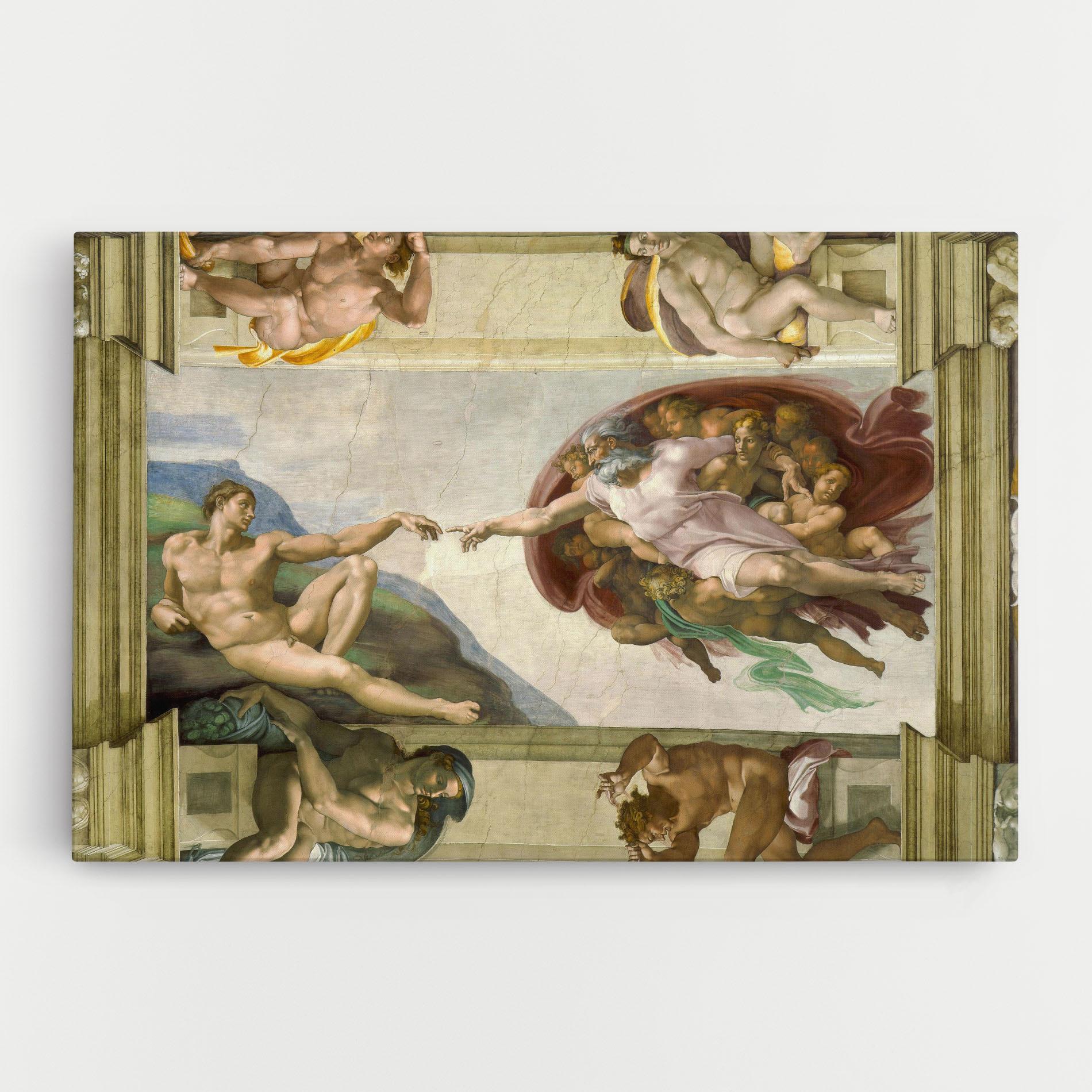 Leinwandbild Creacion De Adam mockup 0
