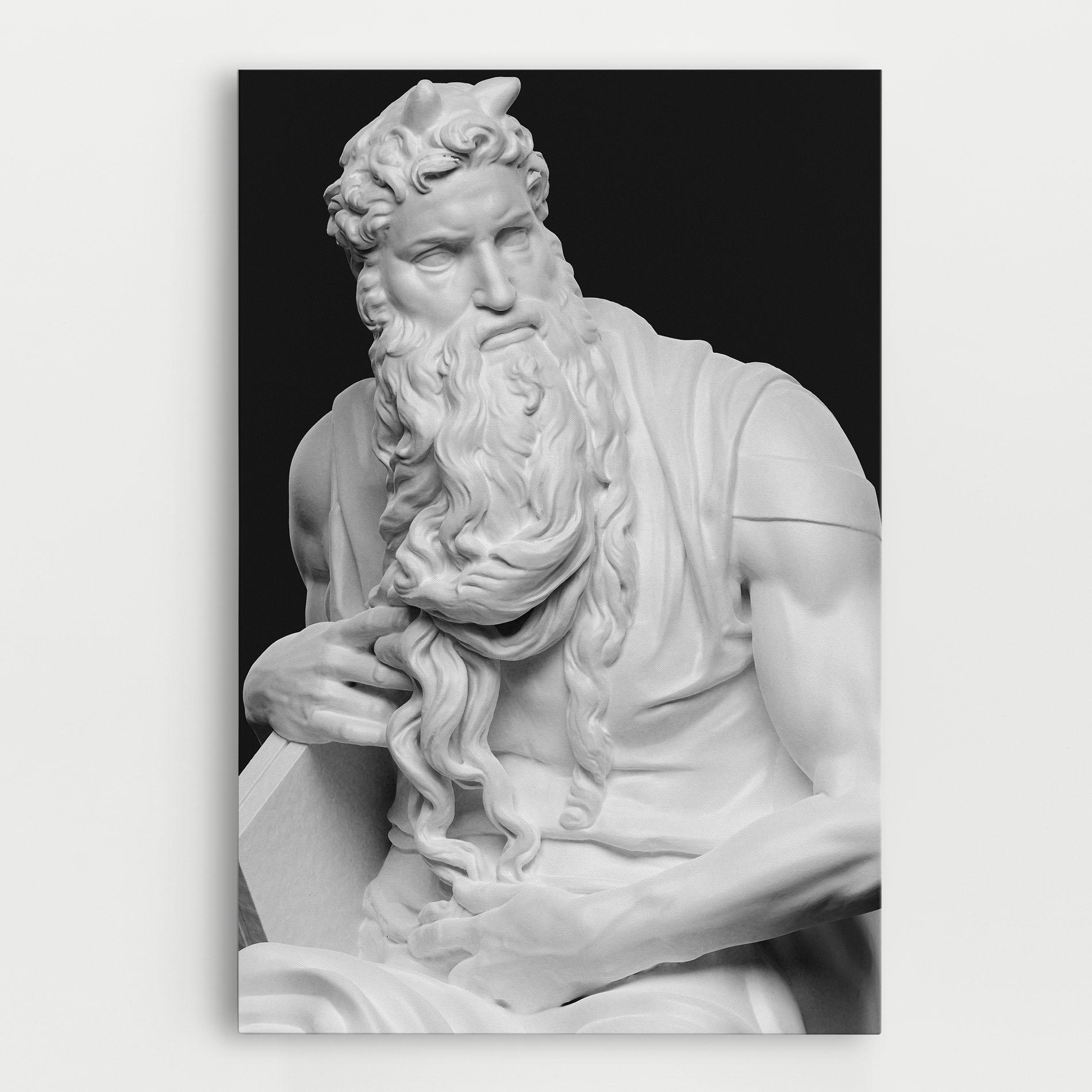 Leinwandbild Moses Statue mockup 0