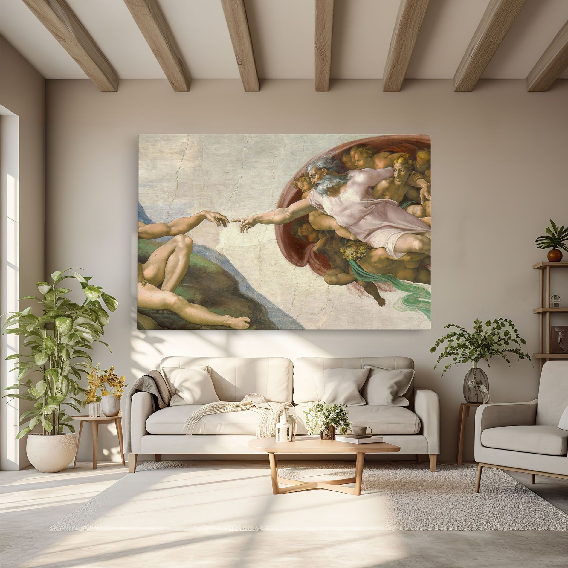 The Creation Of Adam mockup 6