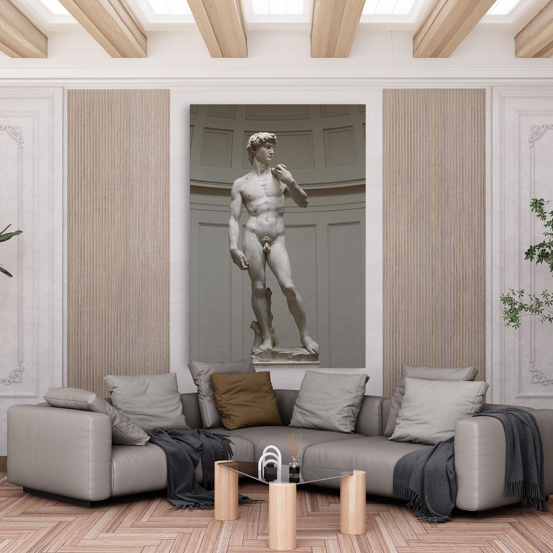 Leinwandbild Michelangelo Statue mockup 6