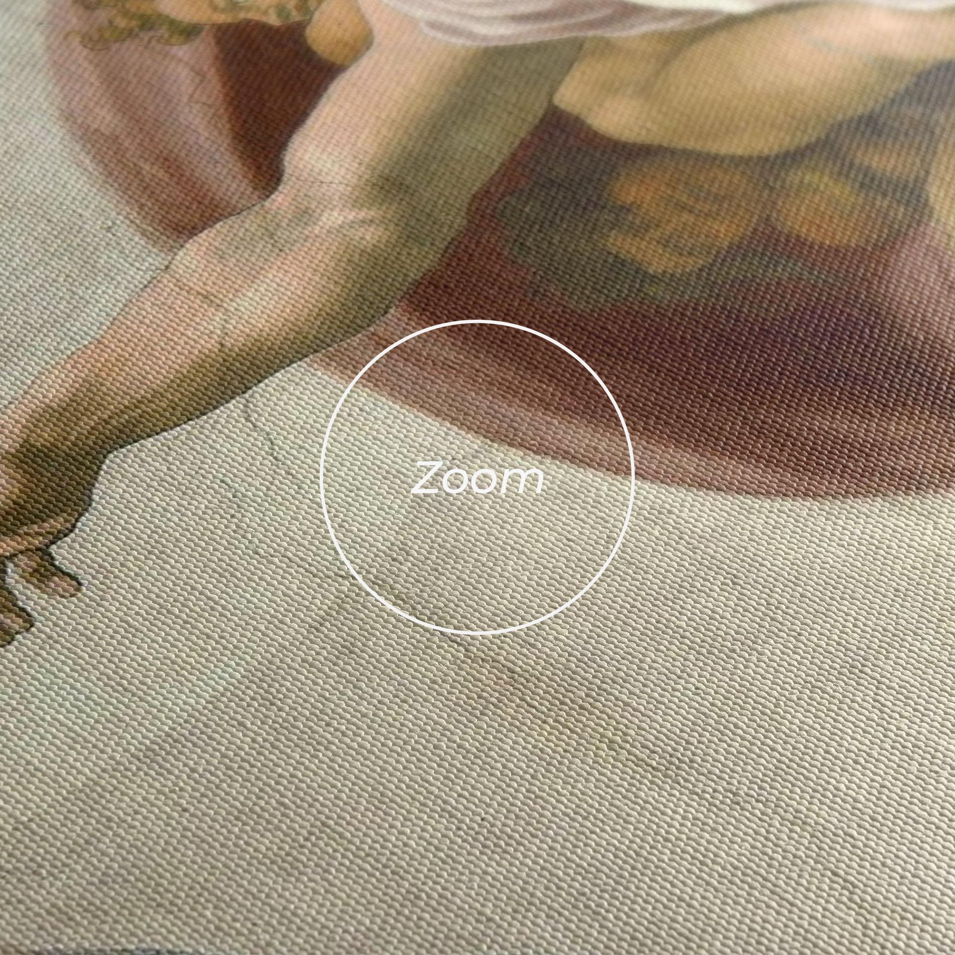 Leinwandbild The Creation Of Adam mockup 3