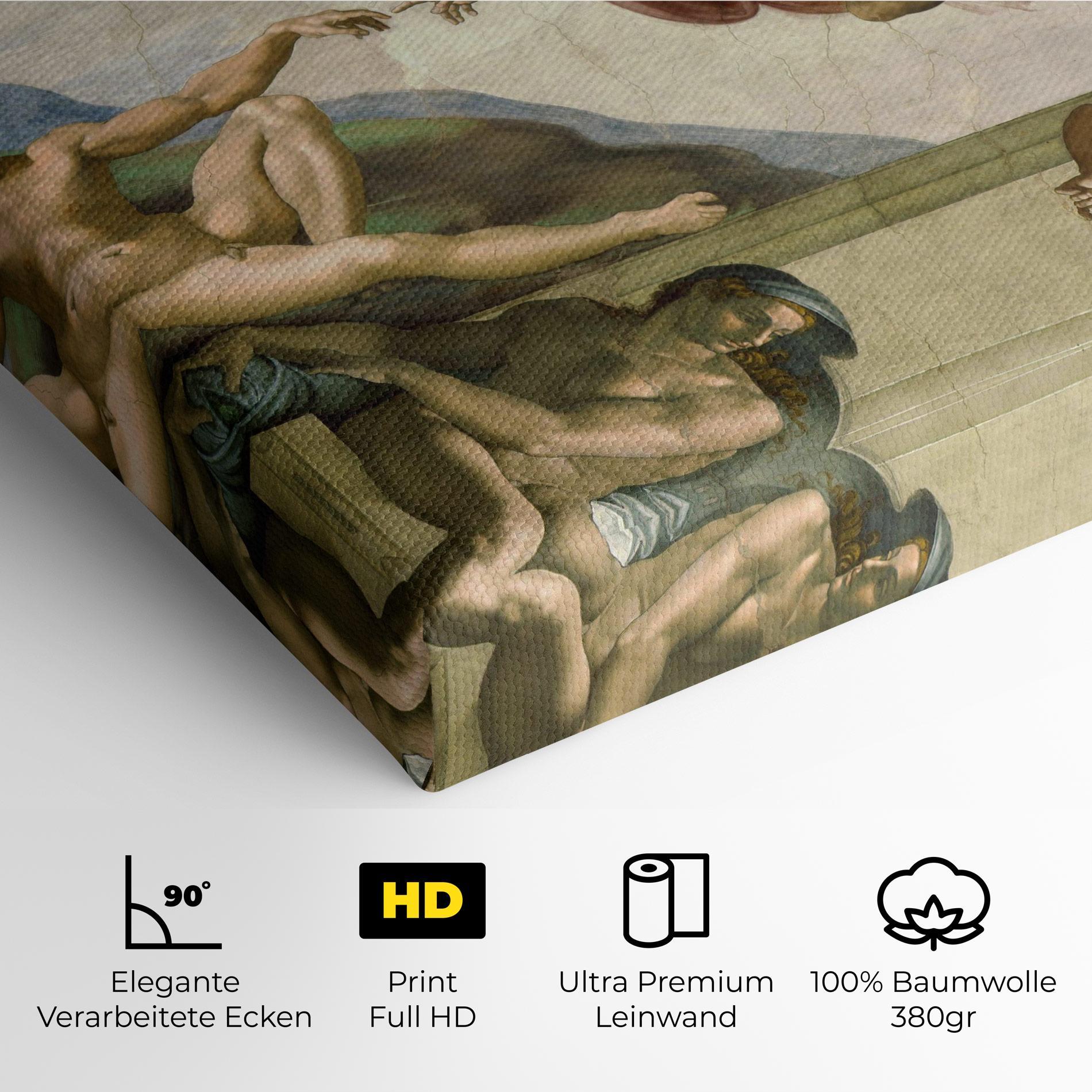 Leinwandbild Creacion De Adam mockup 4