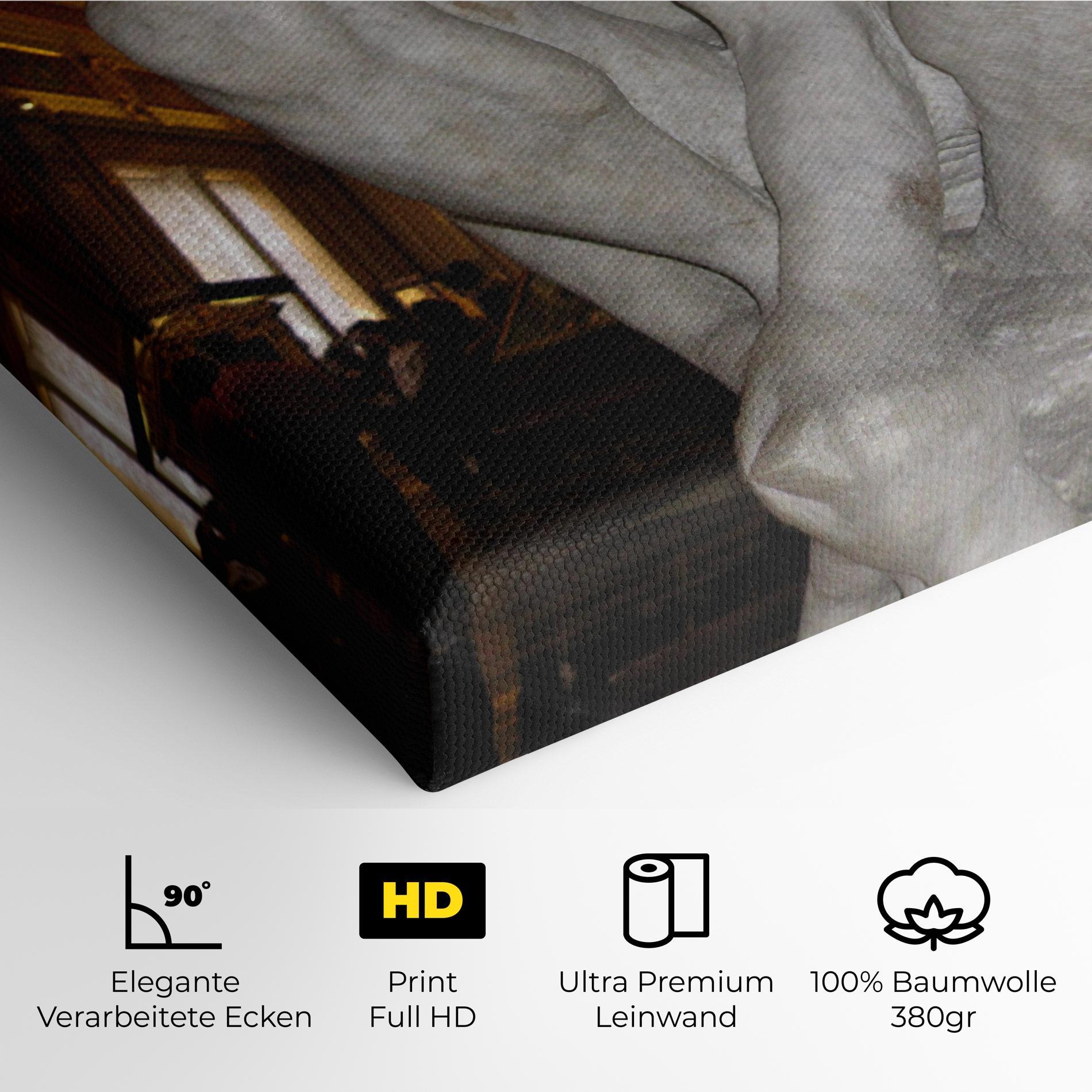 Leinwandbild Crouching Boy mockup 4