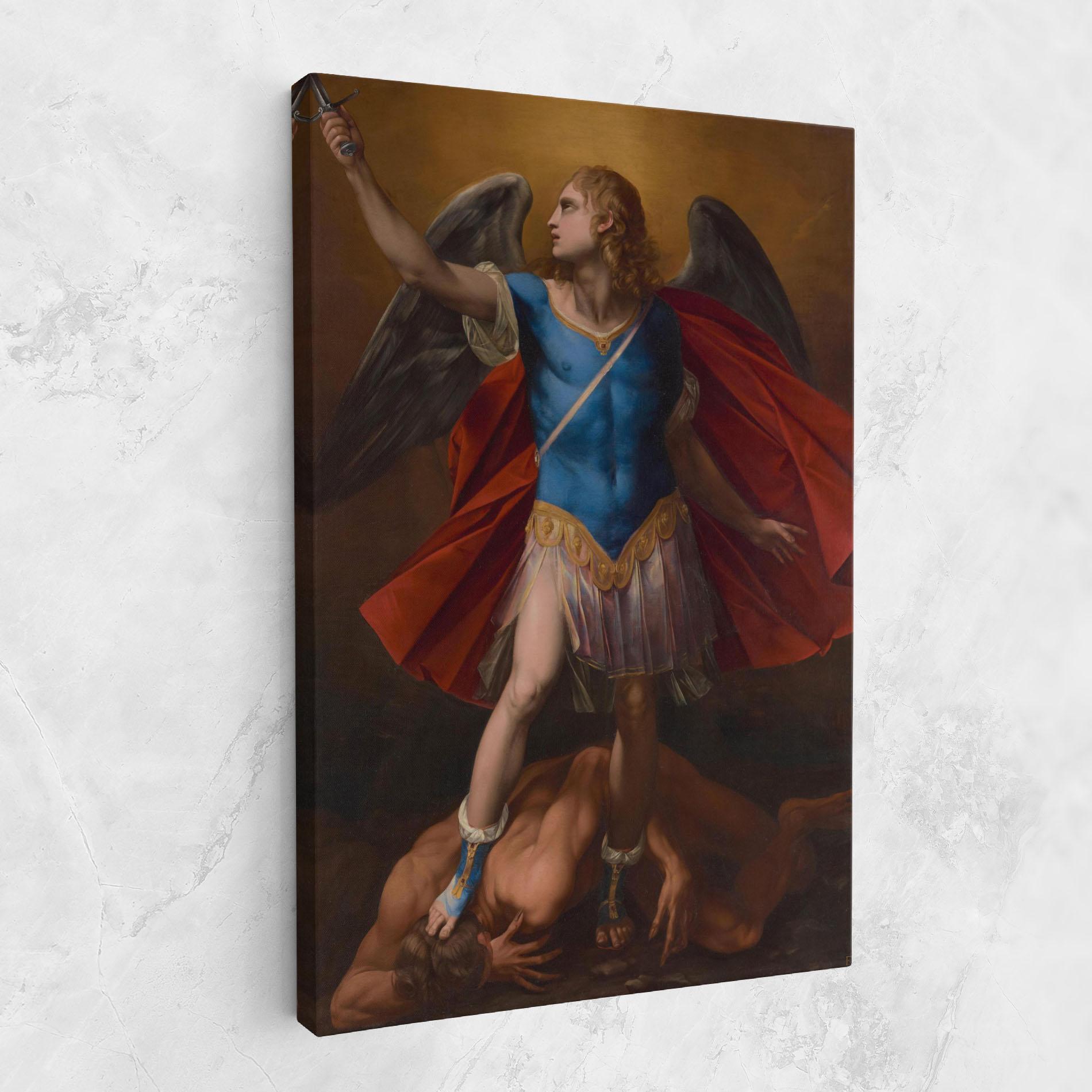 Leinwandbild Sword In Upraised mockup 1